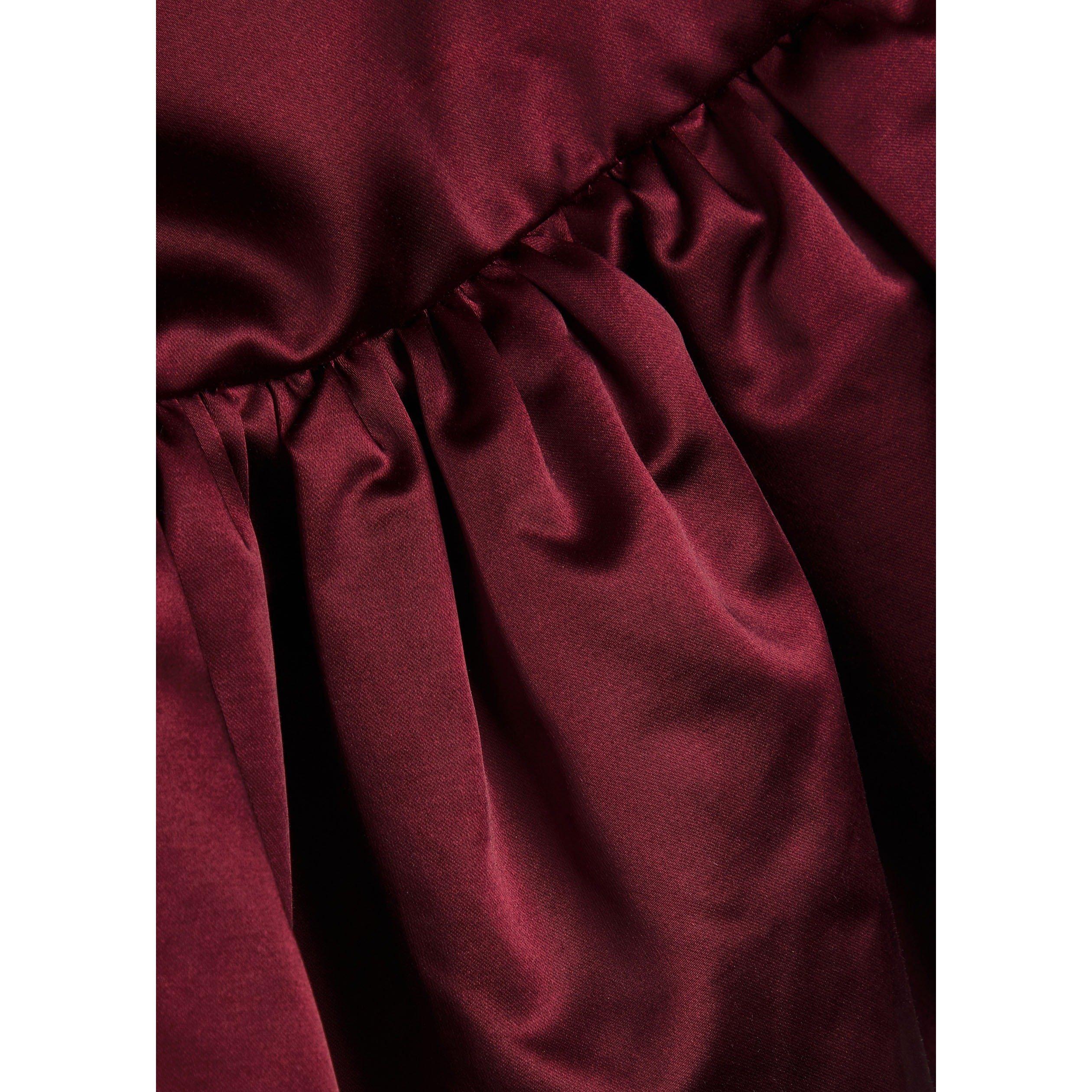 BURGUNDY - Liberowe - J PEPLUM SATIN DUCHESS JACKET - 4
