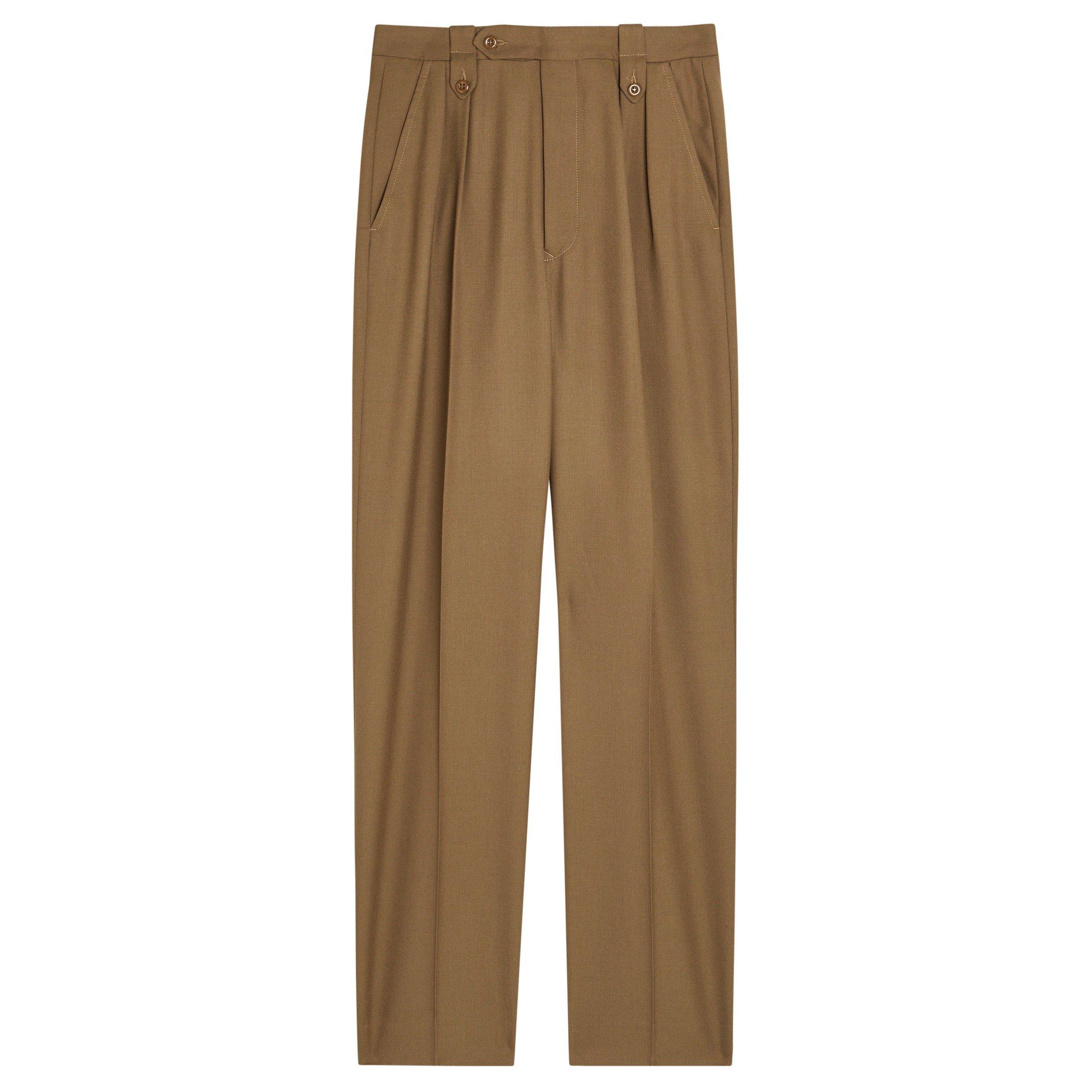 BROWN - Maison Margiela - TAILORED HIGH WAIST TROUSER - 1