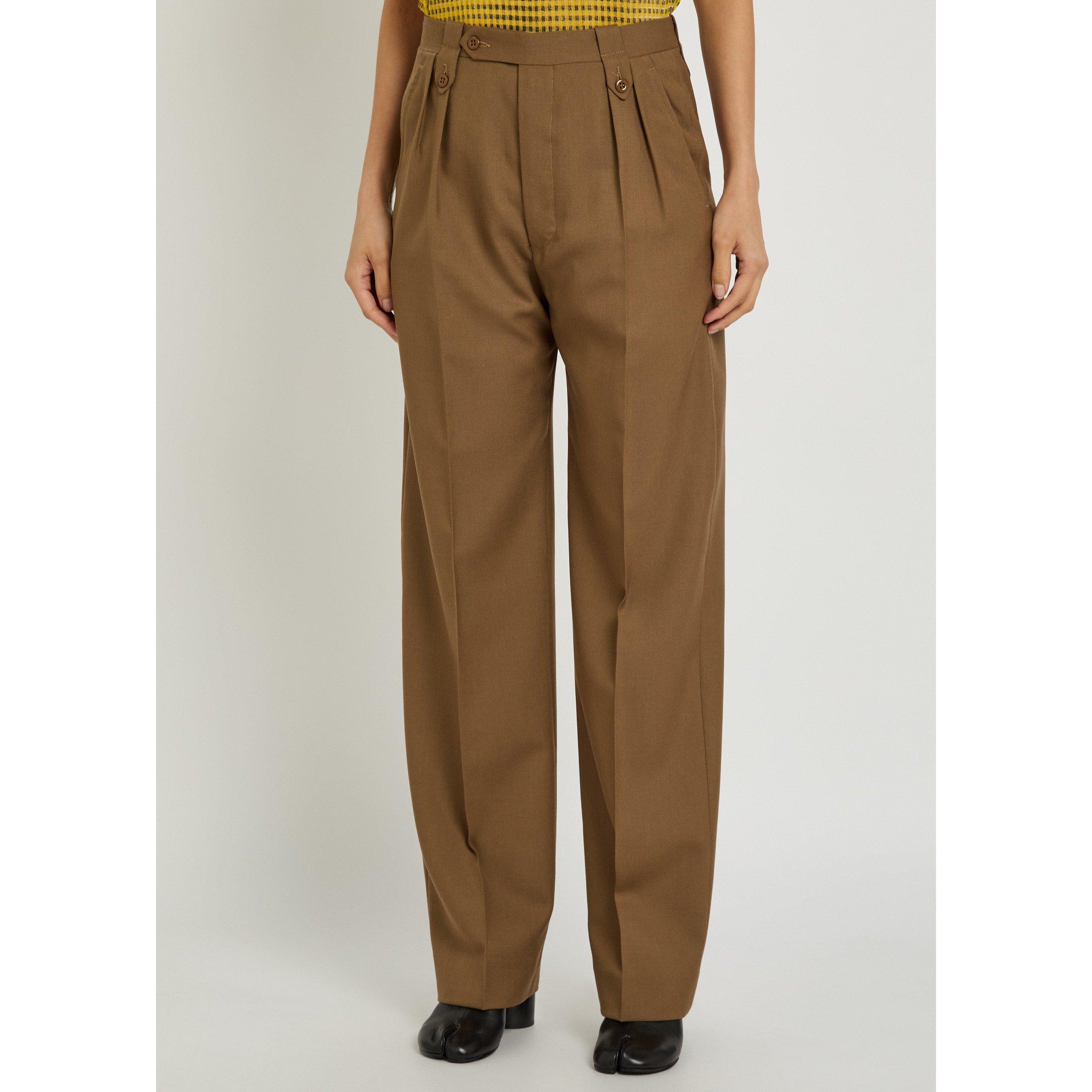 BROWN - Maison Margiela - TAILORED HIGH WAIST TROUSER - 2