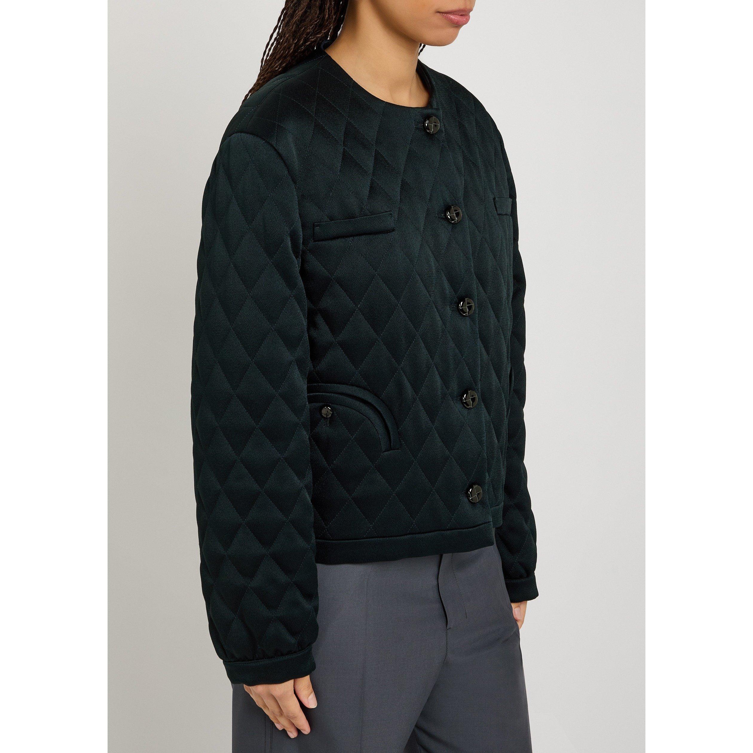 DARK BLUE - Blaze Milano - Women's Novalis Gliss Oversized-Fit Bolero - 2