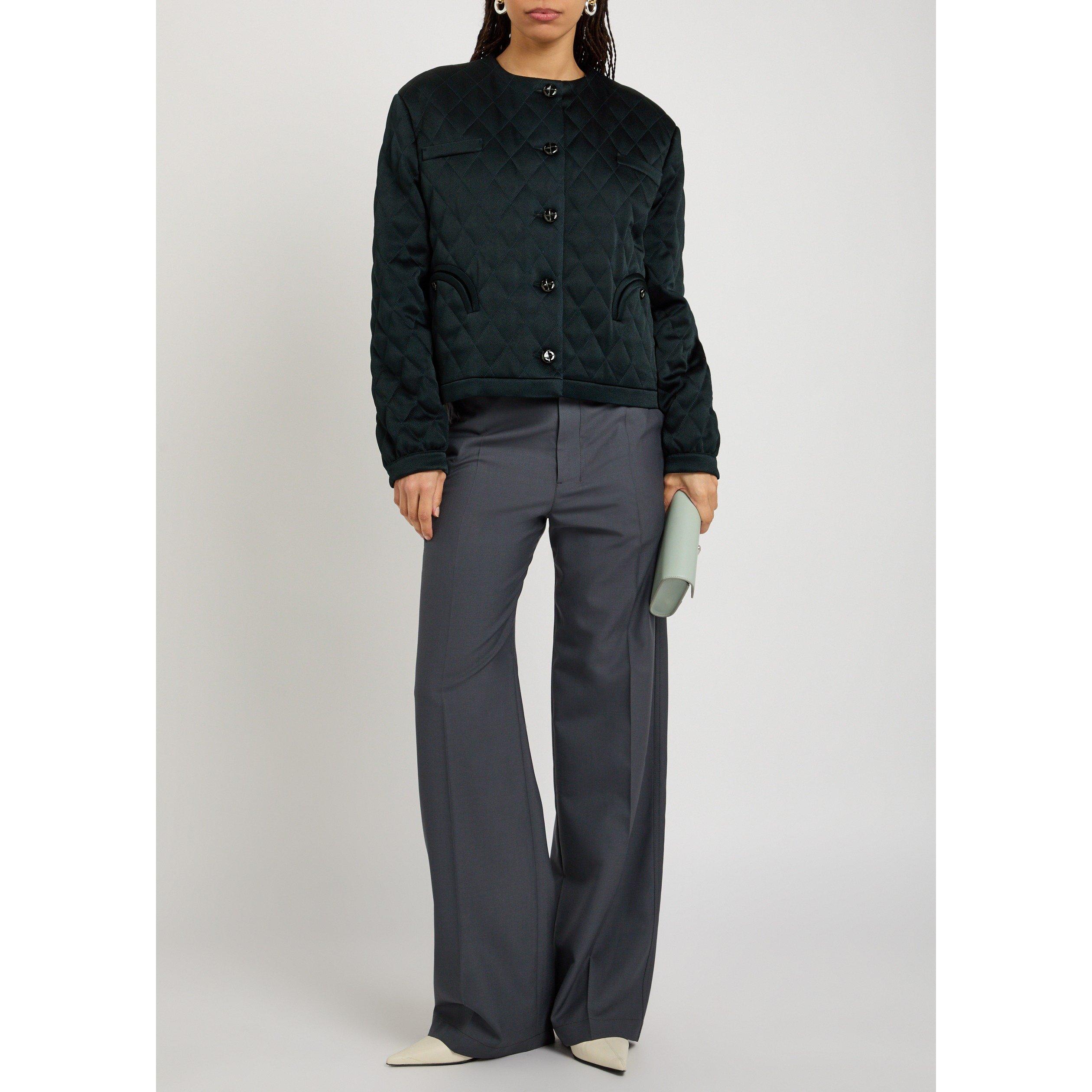 DARK BLUE - Blaze Milano - Women's Novalis Gliss Oversized-Fit Bolero - 5