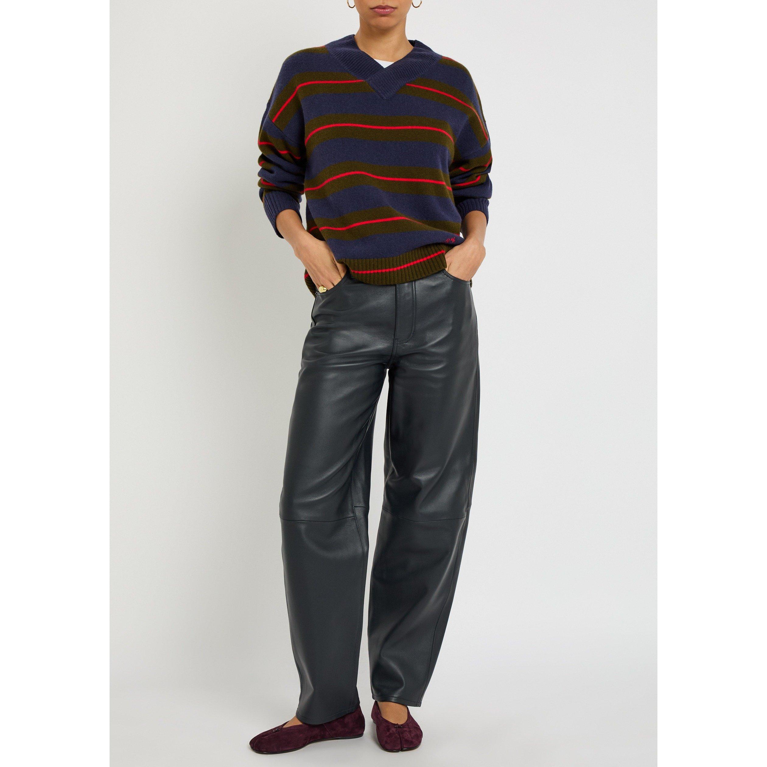 NAVY - Frame Denim - TR THE LEATHER NEAT - 5