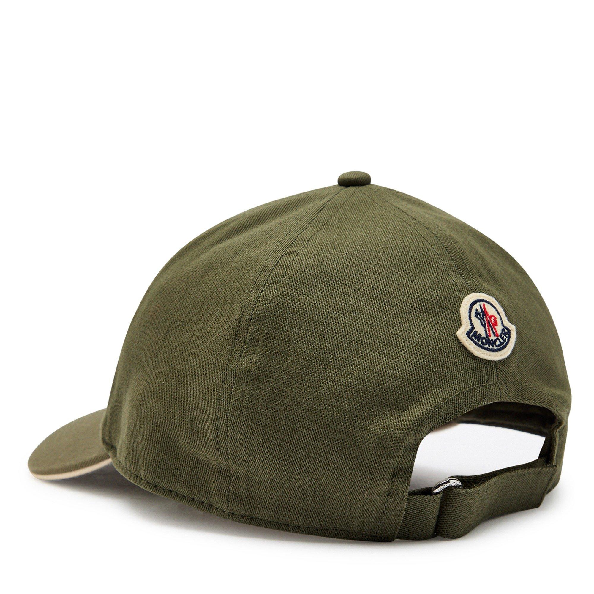 KHAKI - Moncler - Men's Calig Cotton Logo Baseball Cap - 2