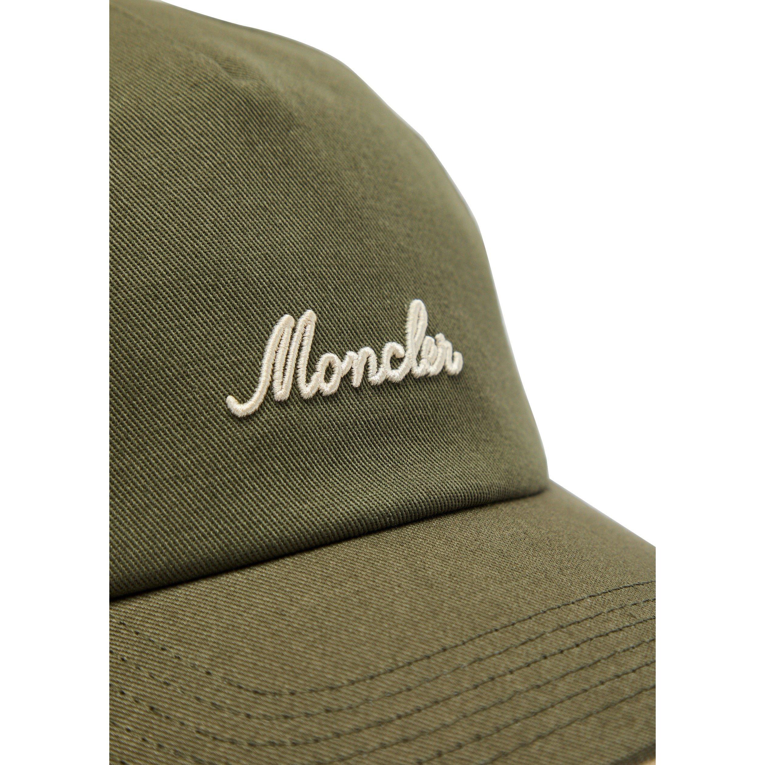 KHAKI - Moncler - Men's Calig Cotton Logo Baseball Cap - 3