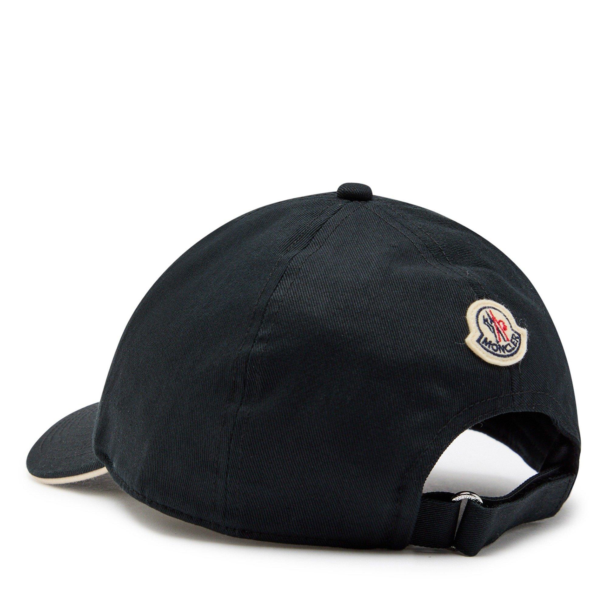 BLACK - Moncler - Men's Cotton Logo Baseball Cap - 2