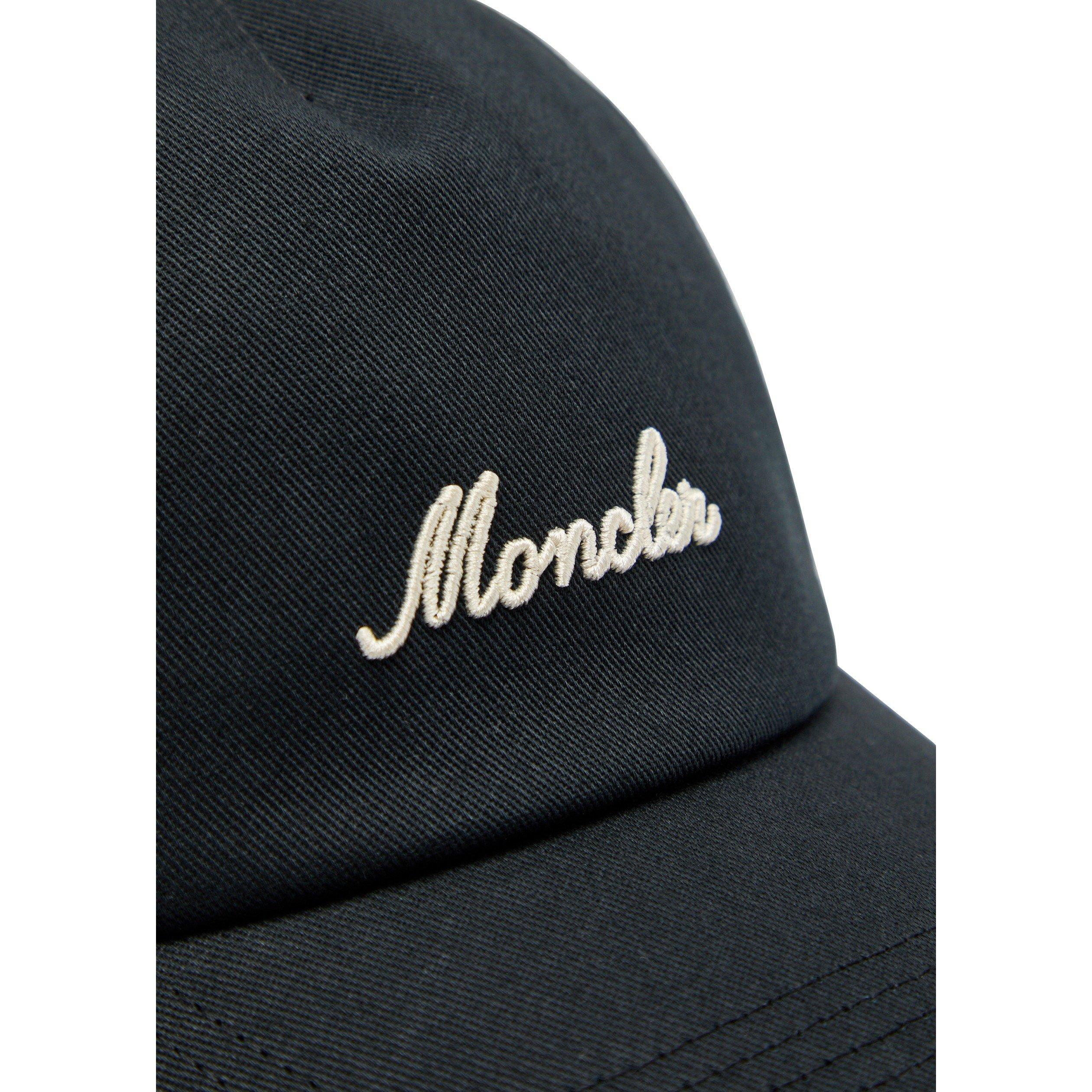 BLACK - Moncler - Men's Cotton Logo Baseball Cap - 3