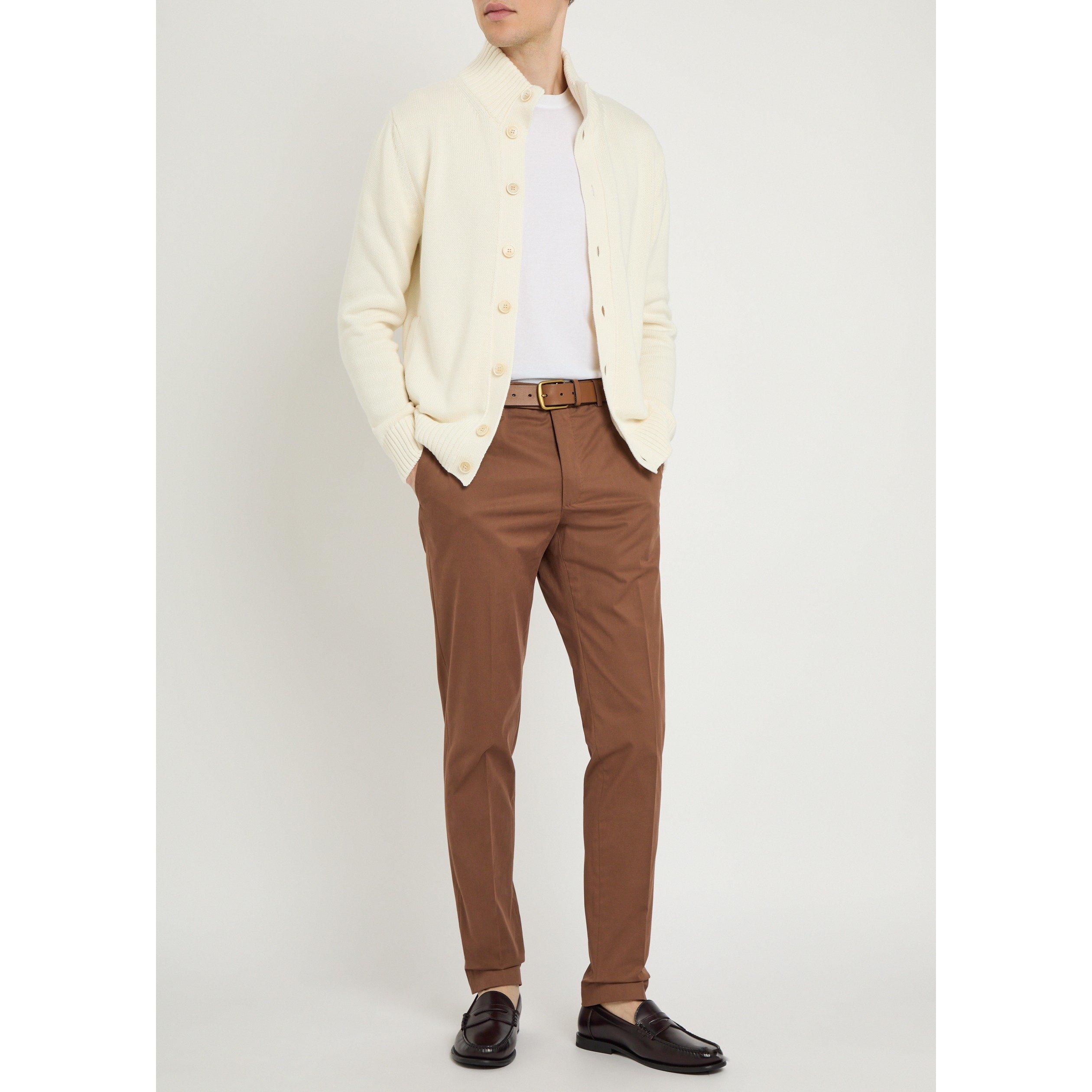 BROWN - Slowear Spa - SLO TROUSER CONCEALED ELAST - 5