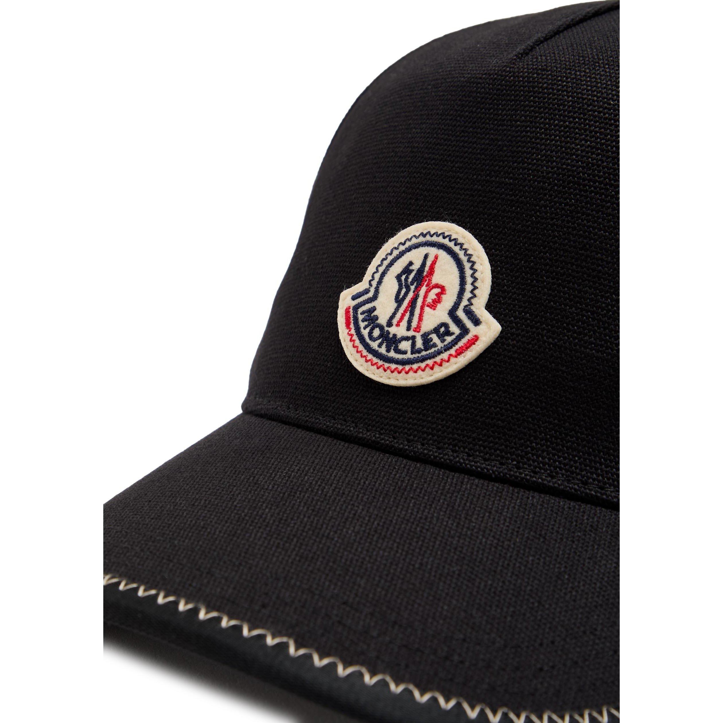 BLACK - Moncler - Men's Cotton Baseball Cap - 3