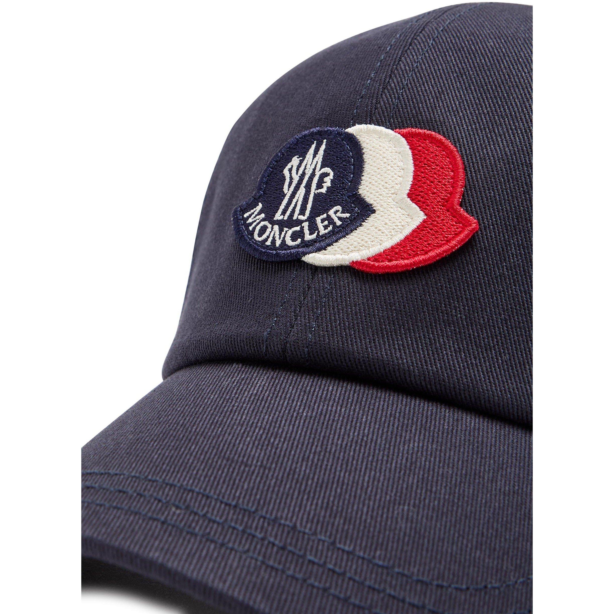 NAVY - Moncler - Men's Cotton Baseball Cap - 3