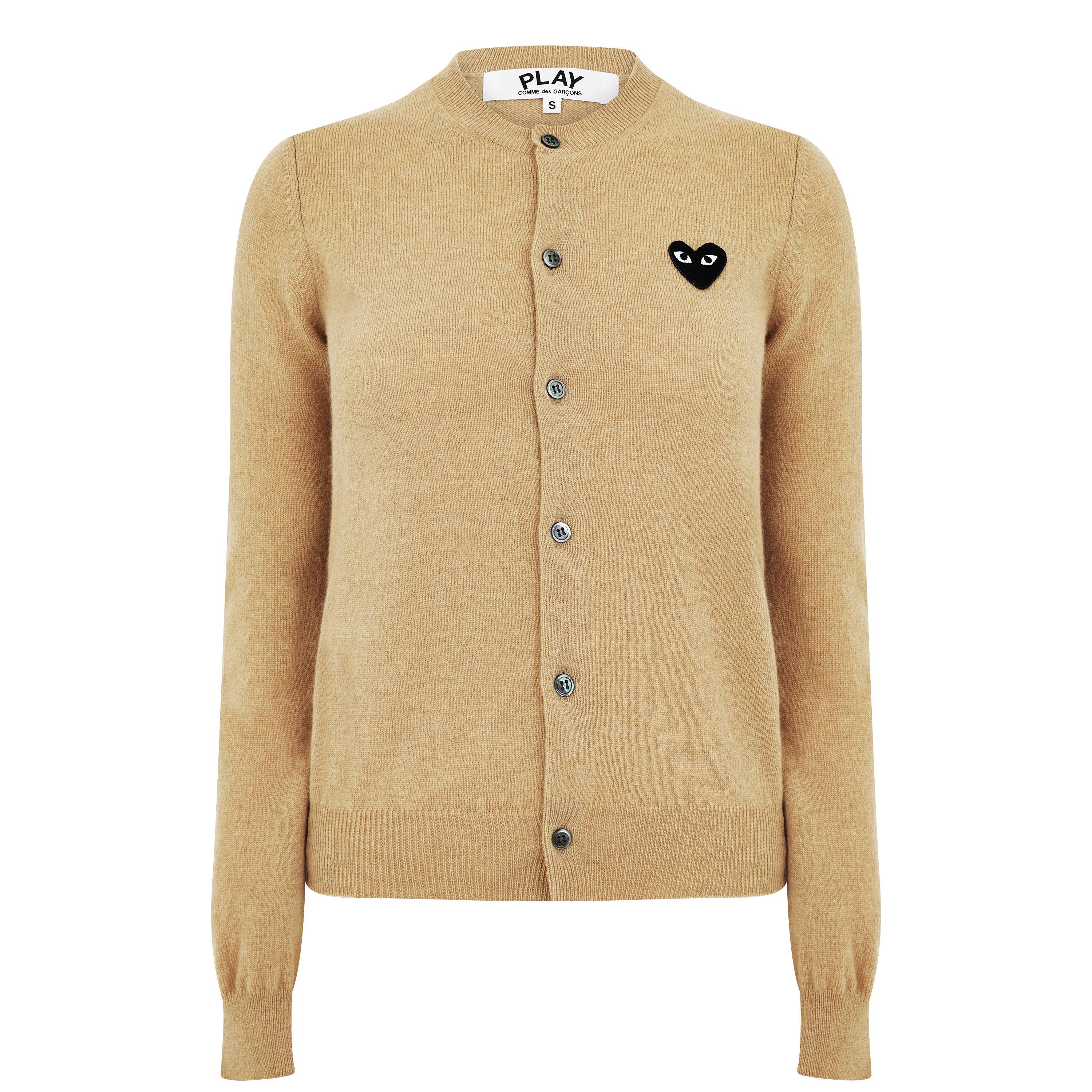 Comme des Garcons PLAY | Heart-Patch Knit Cardigan