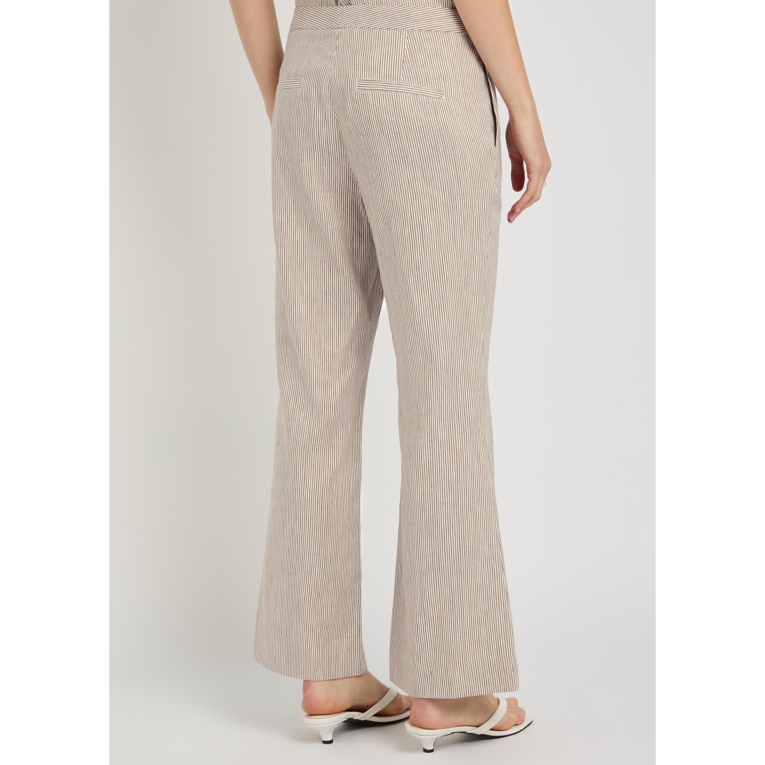 TAUPE - Vince - TR LRISE TICKING STRIPED CROP - 3