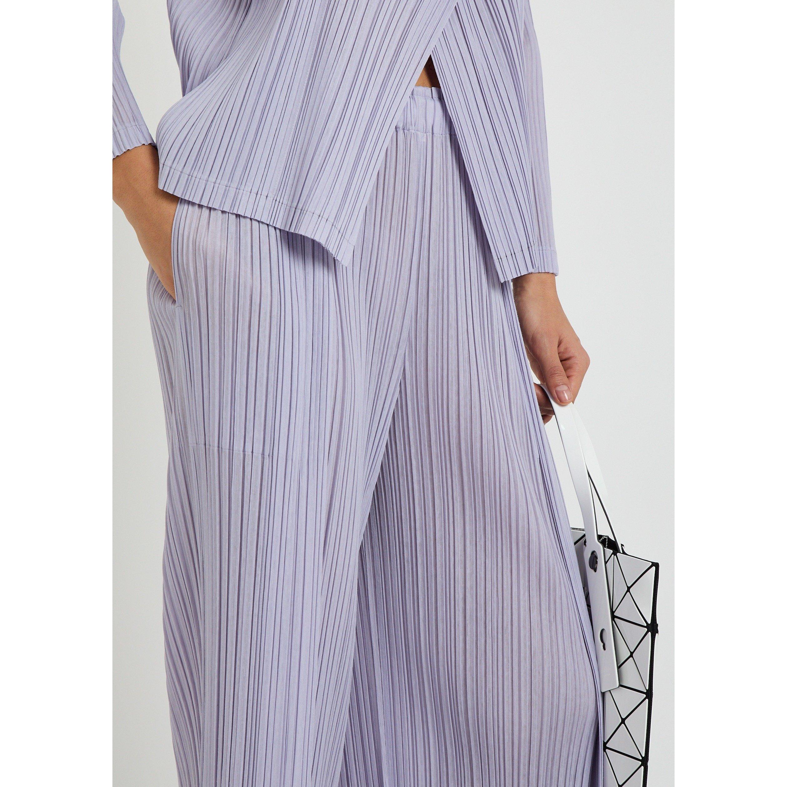 LIGHT PURPLE - Issey Miyake - PANTS - RAMIE PLEATS - 4