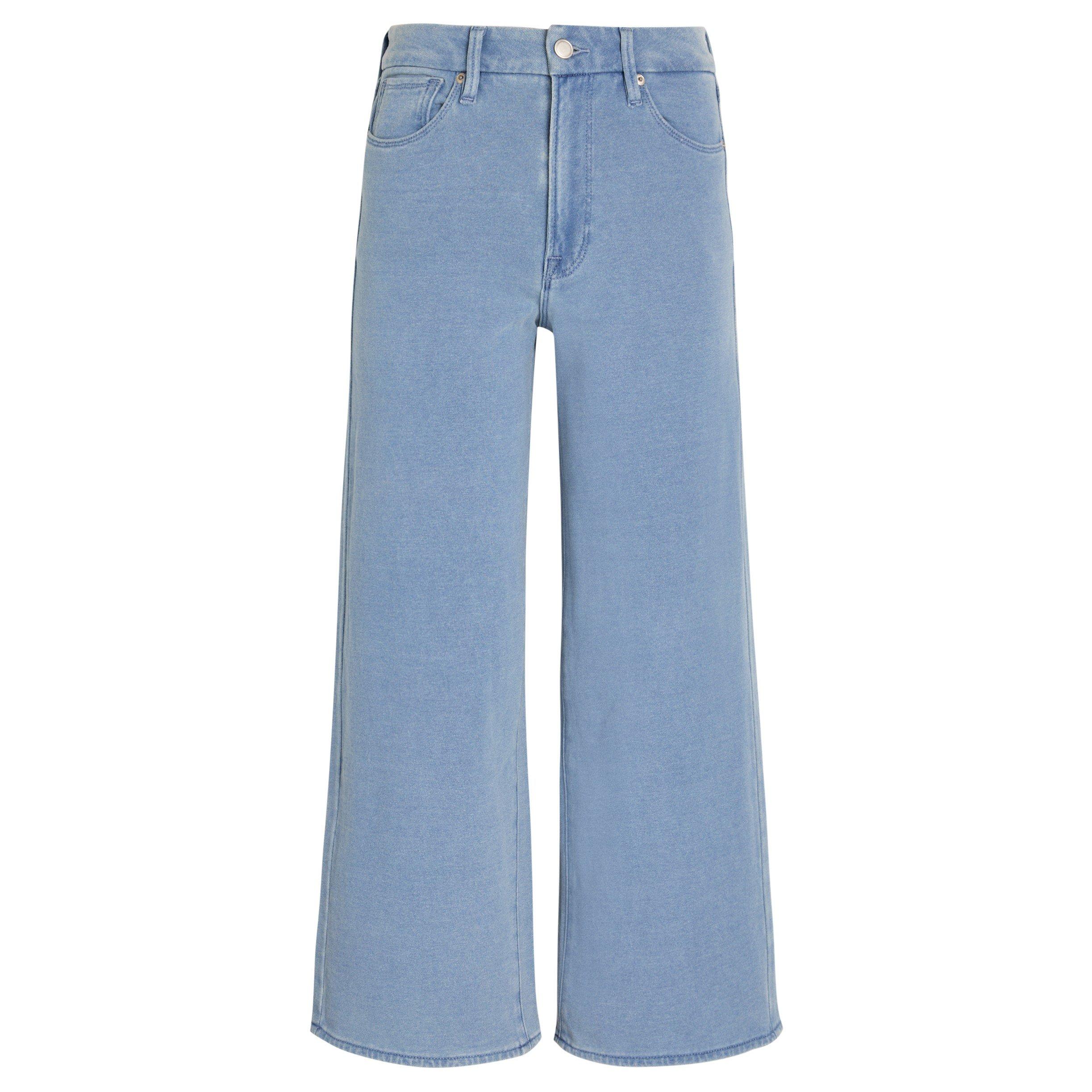 LIGHT BLUE - Good American - JEANIUS CROP PALAZZO