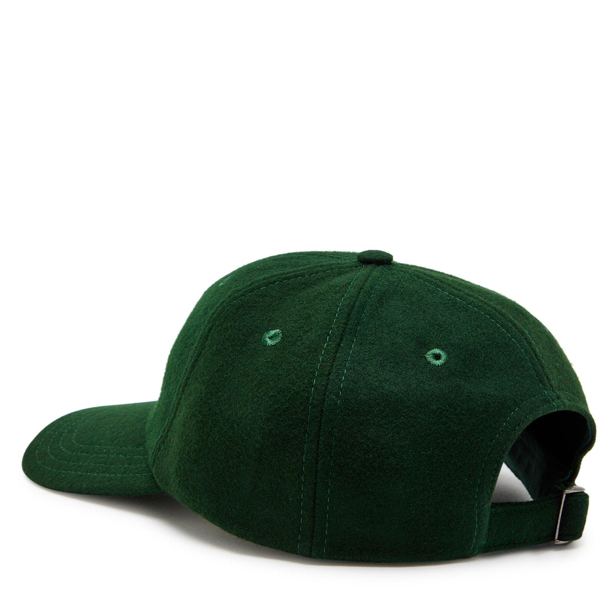 DARK GREEN - Drakes - Men's Wool Baseball Cap - 2