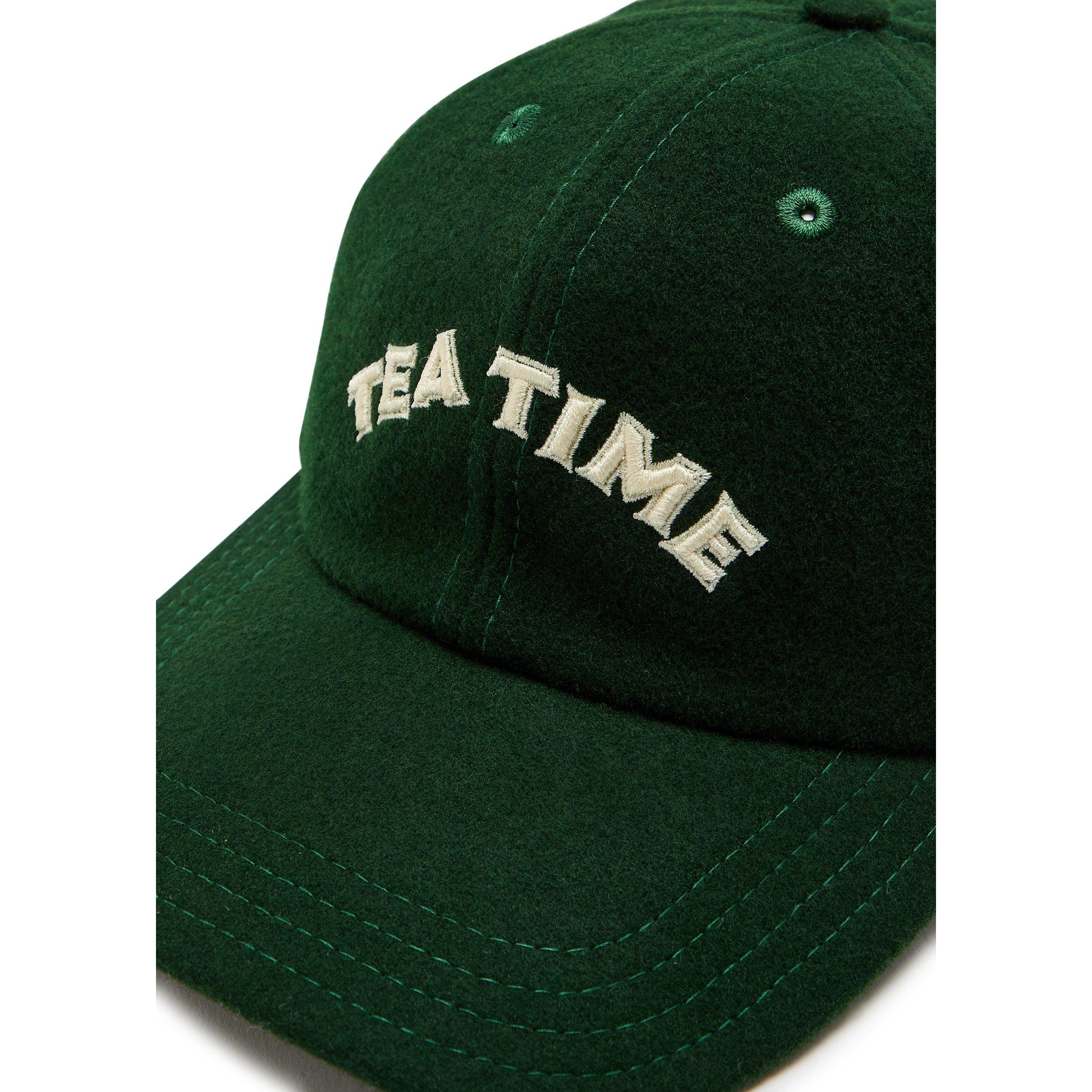 DARK GREEN - Drakes - Men's Wool Baseball Cap - 3