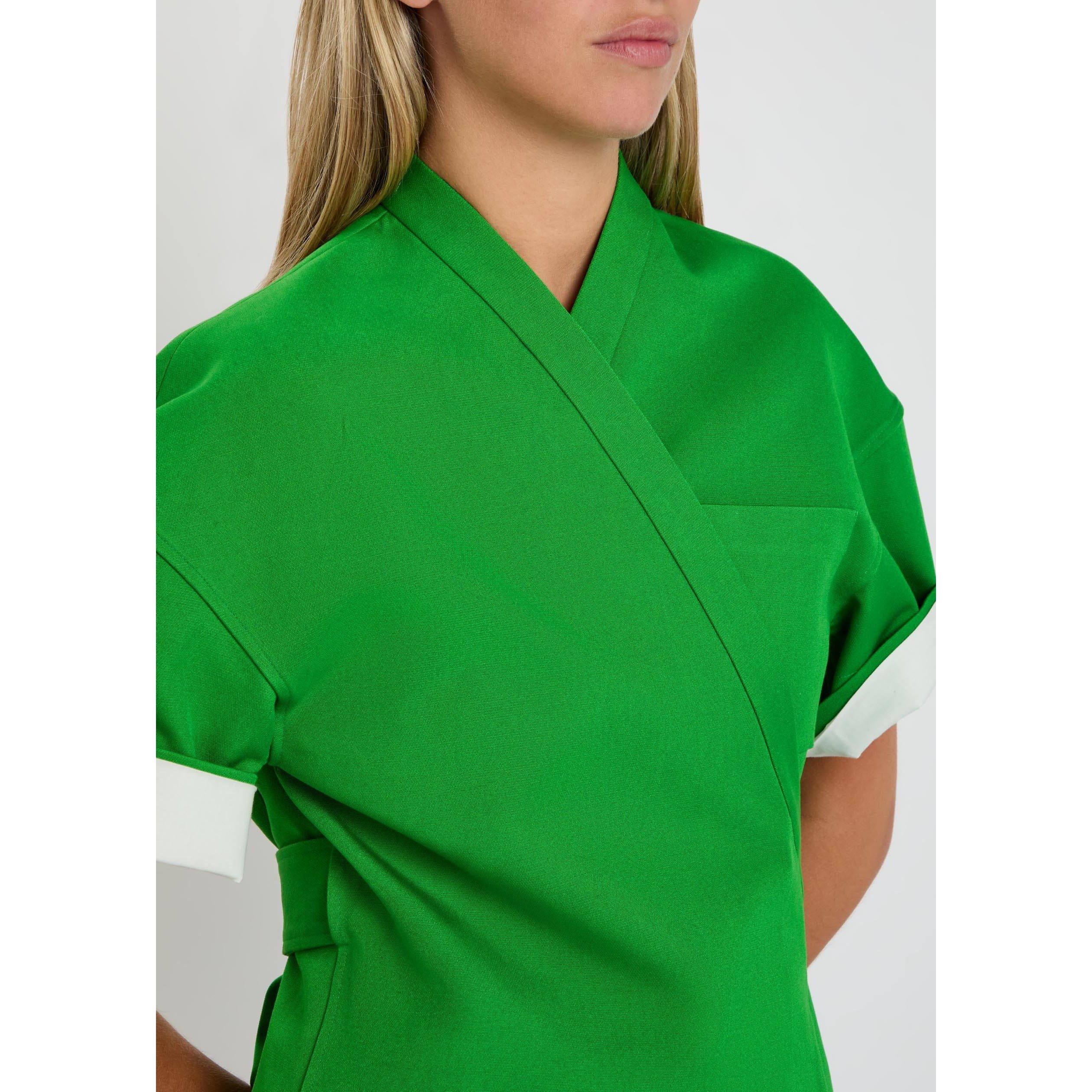 GREEN - Calvin Klein - Women's Dahlia Cotton Short-Sleeve Jacket - 4