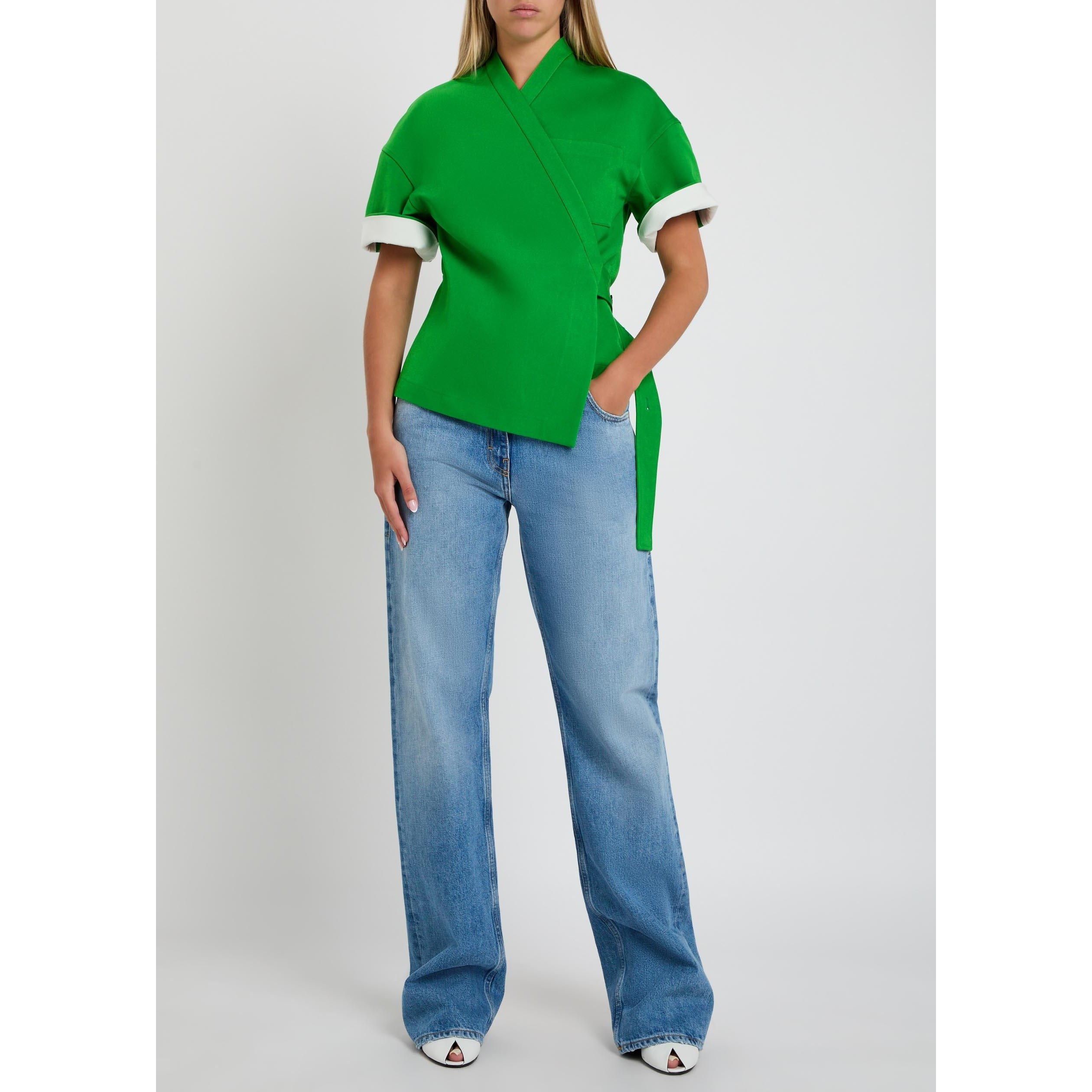 GREEN - Calvin Klein - Women's Dahlia Cotton Short-Sleeve Jacket - 5