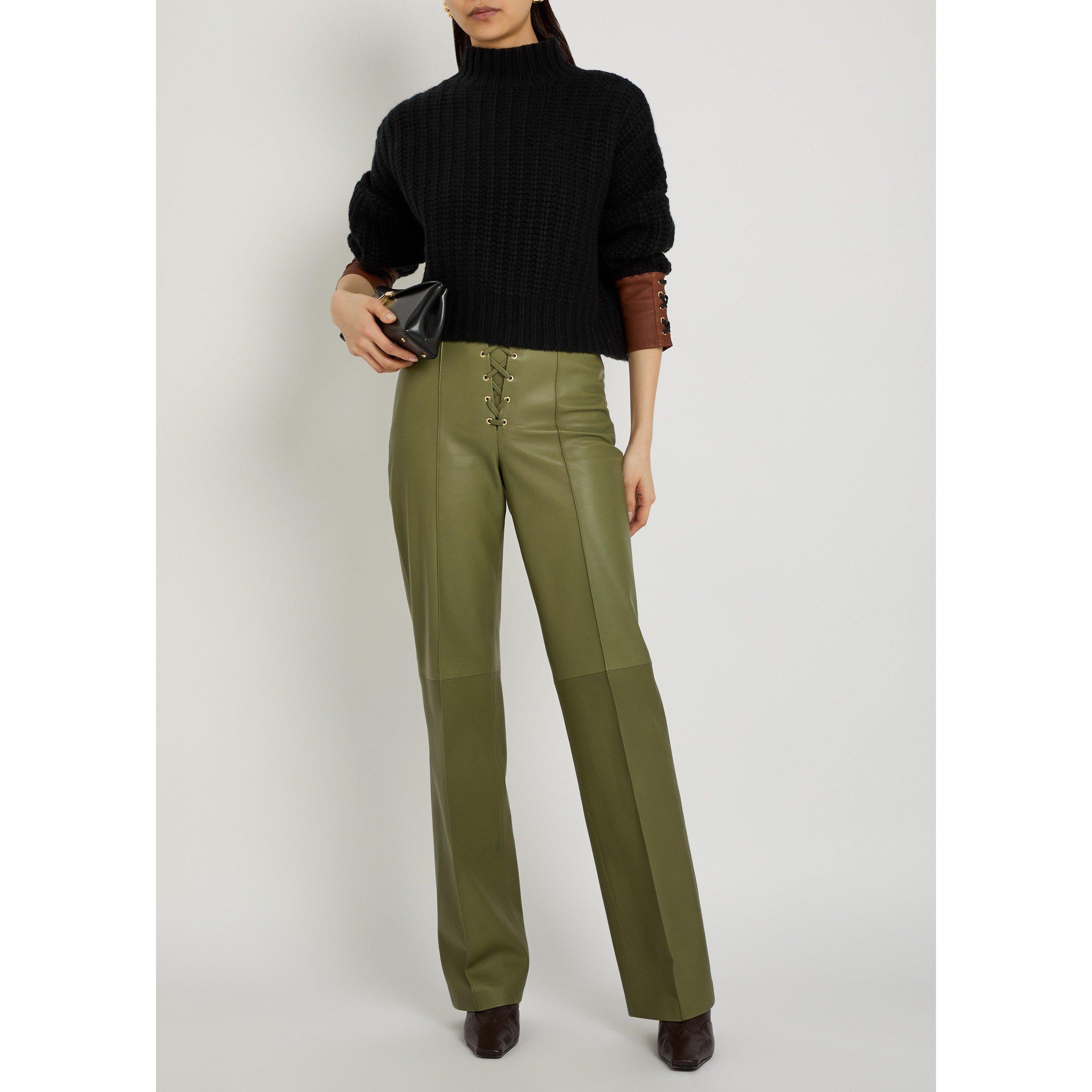 KHAKI - SKIIM - BELL BOTTOM TROUSERS - 5