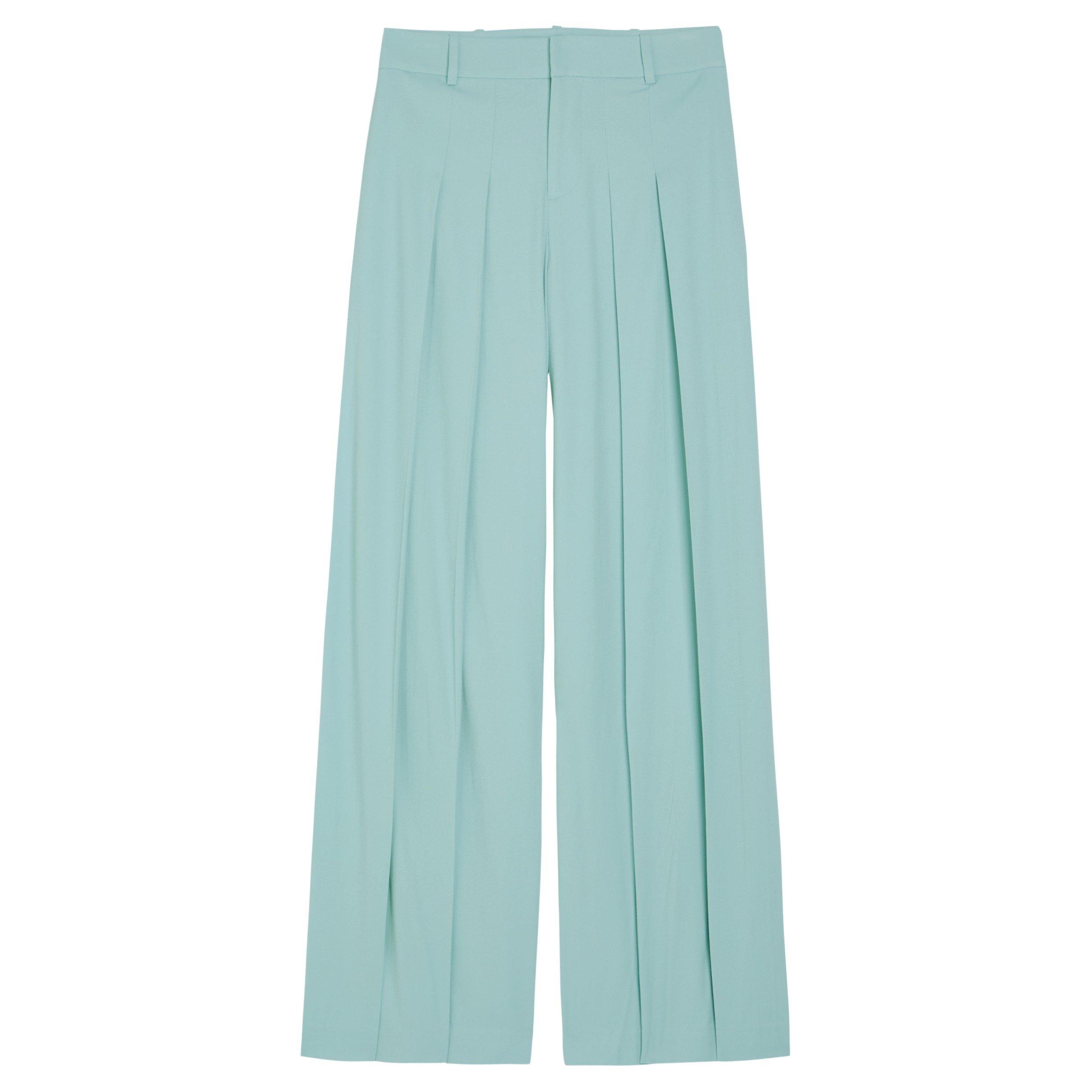 BLUE - Alice And Olivia - TR Blaire HR Pleated Pant - 1