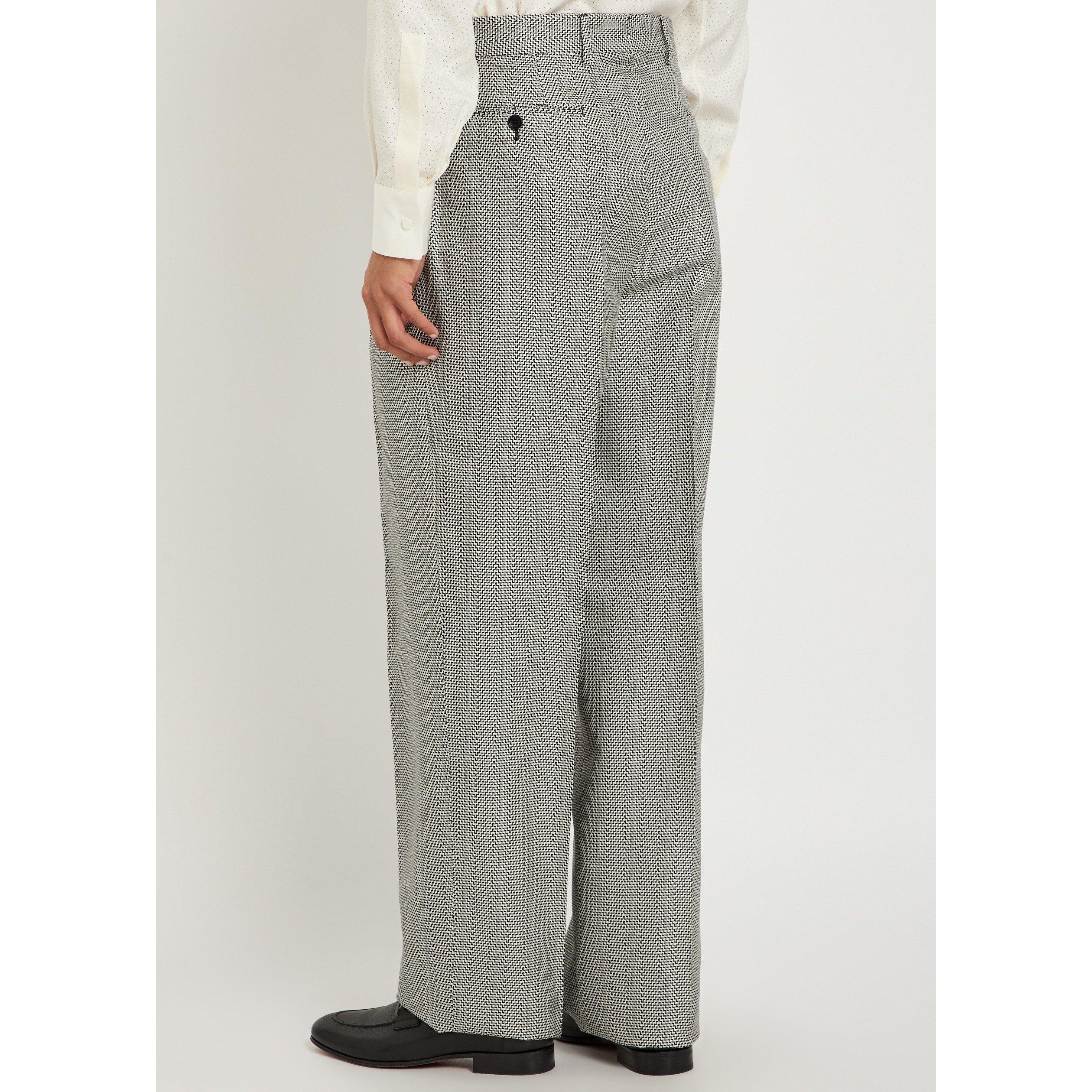 BLACK AND WHITE - Tom Ford - TOM FORD SHARKSKIN HERRINGBONE - 3