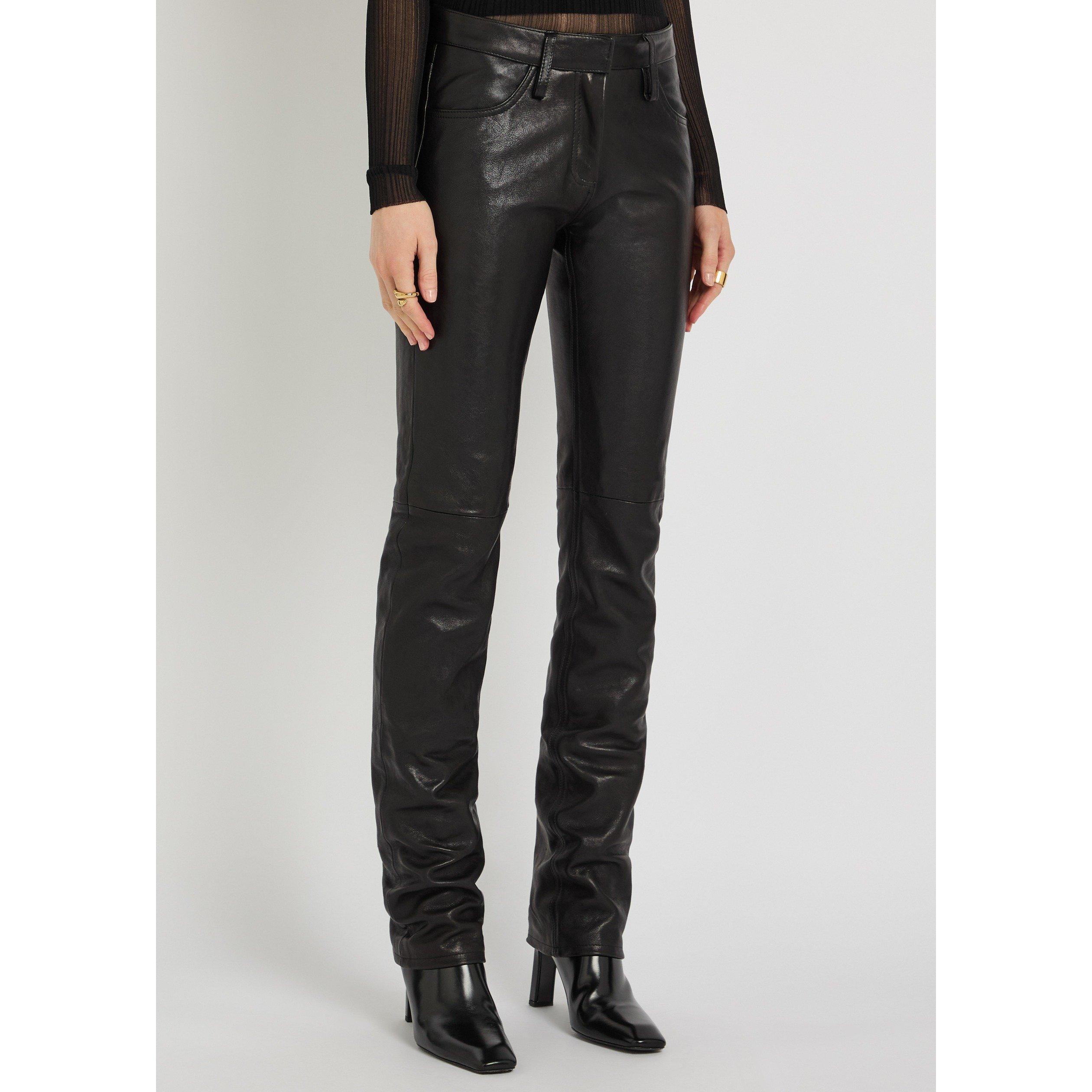 BLACK - Aaron Esh - LEATHER TROUSER - 2