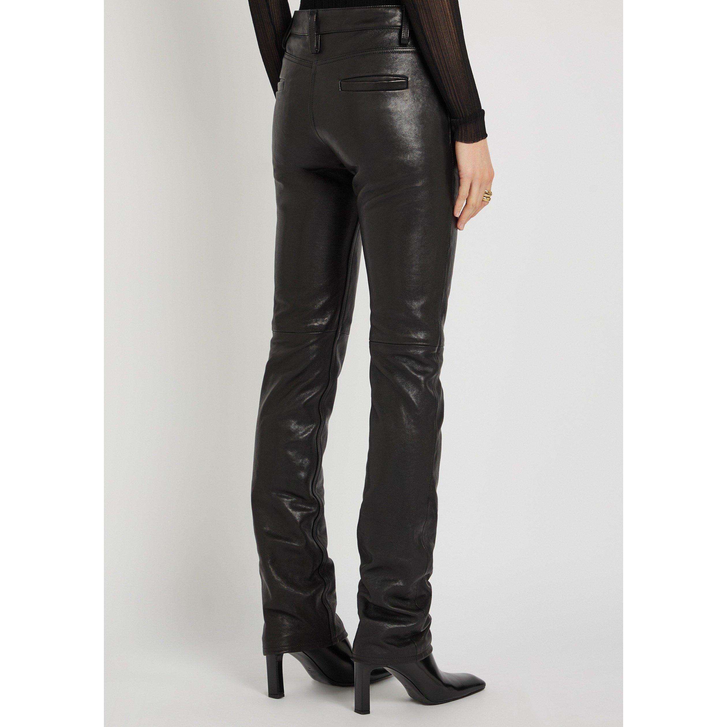 BLACK - Aaron Esh - LEATHER TROUSER - 3