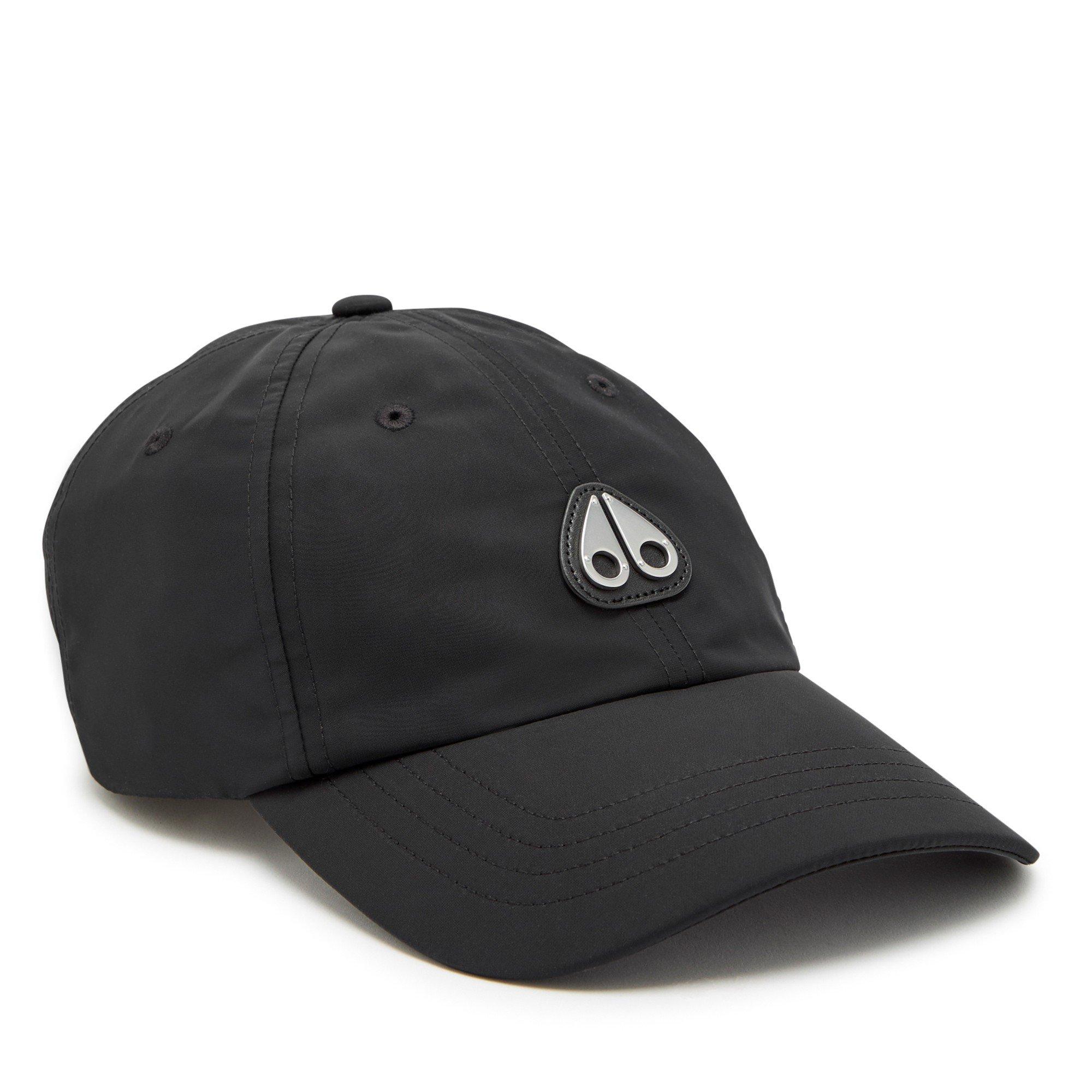BLACK - Moose Knuckles - MK HAT CAP CRESCENT LOGO