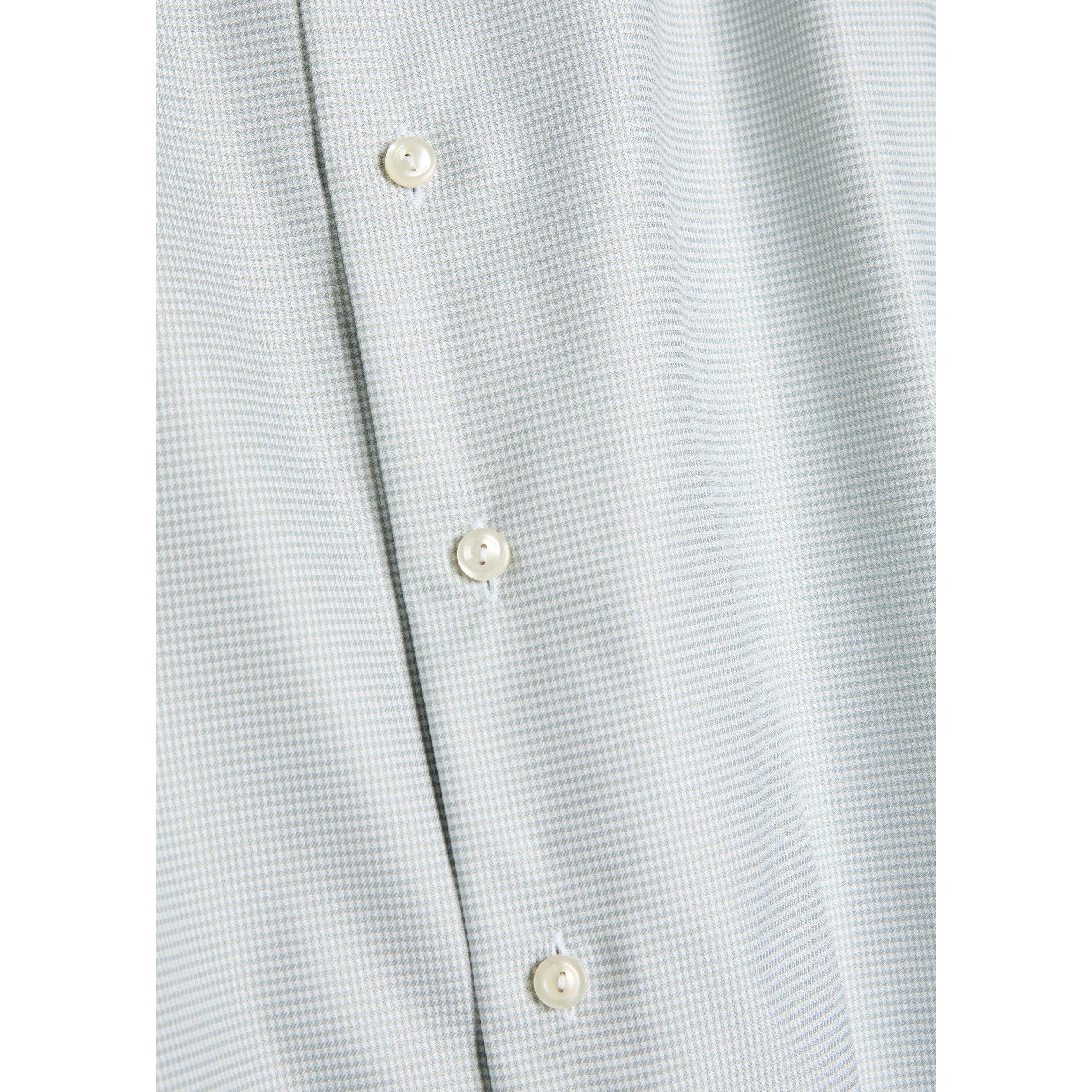 LIGHT GREEN - Eton - ETON SHRT LS SIG TWILL HNDSTTH - 4