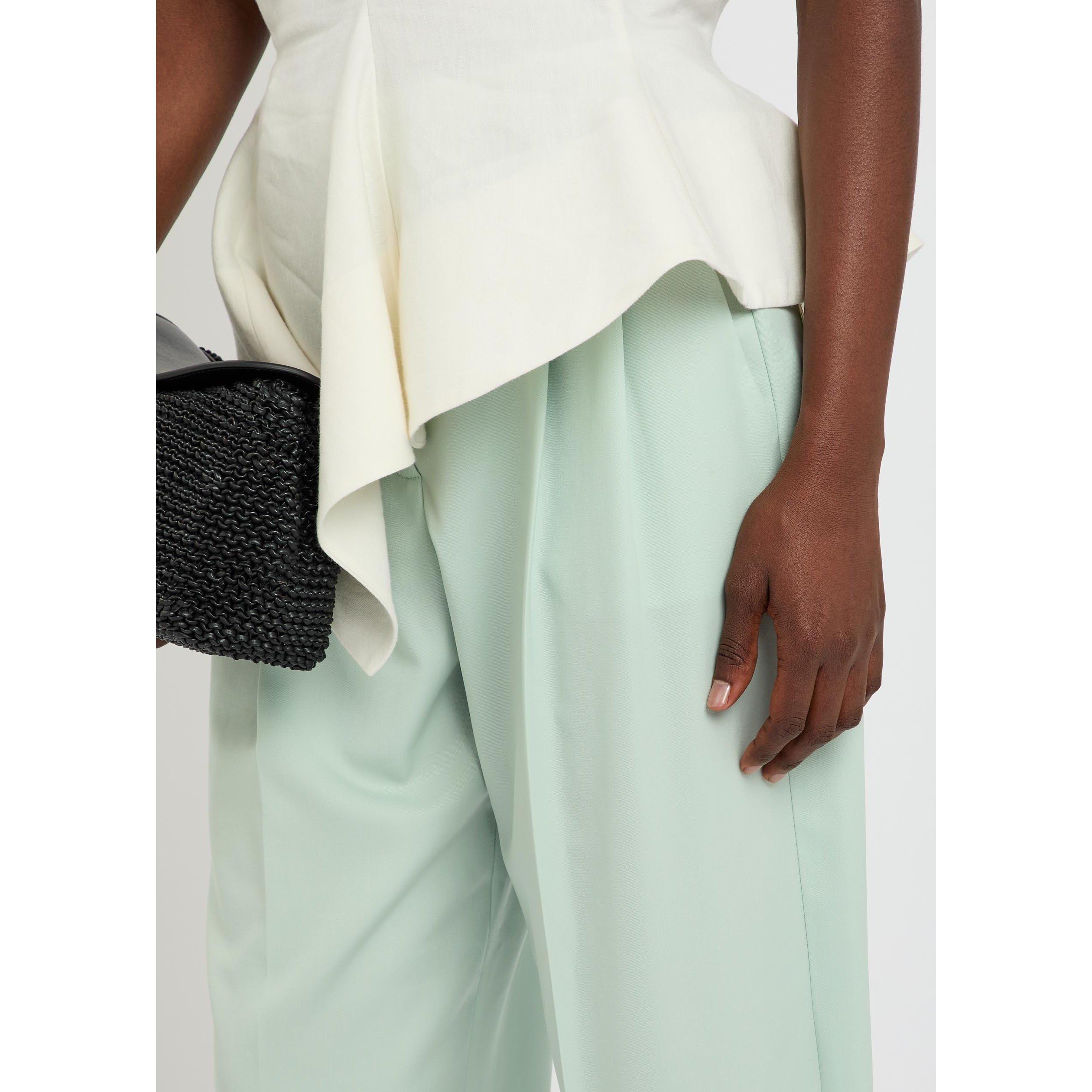 LIGHT BLUE - Stella McCartney - Mid Rise Balloon Classic Tailo - 4