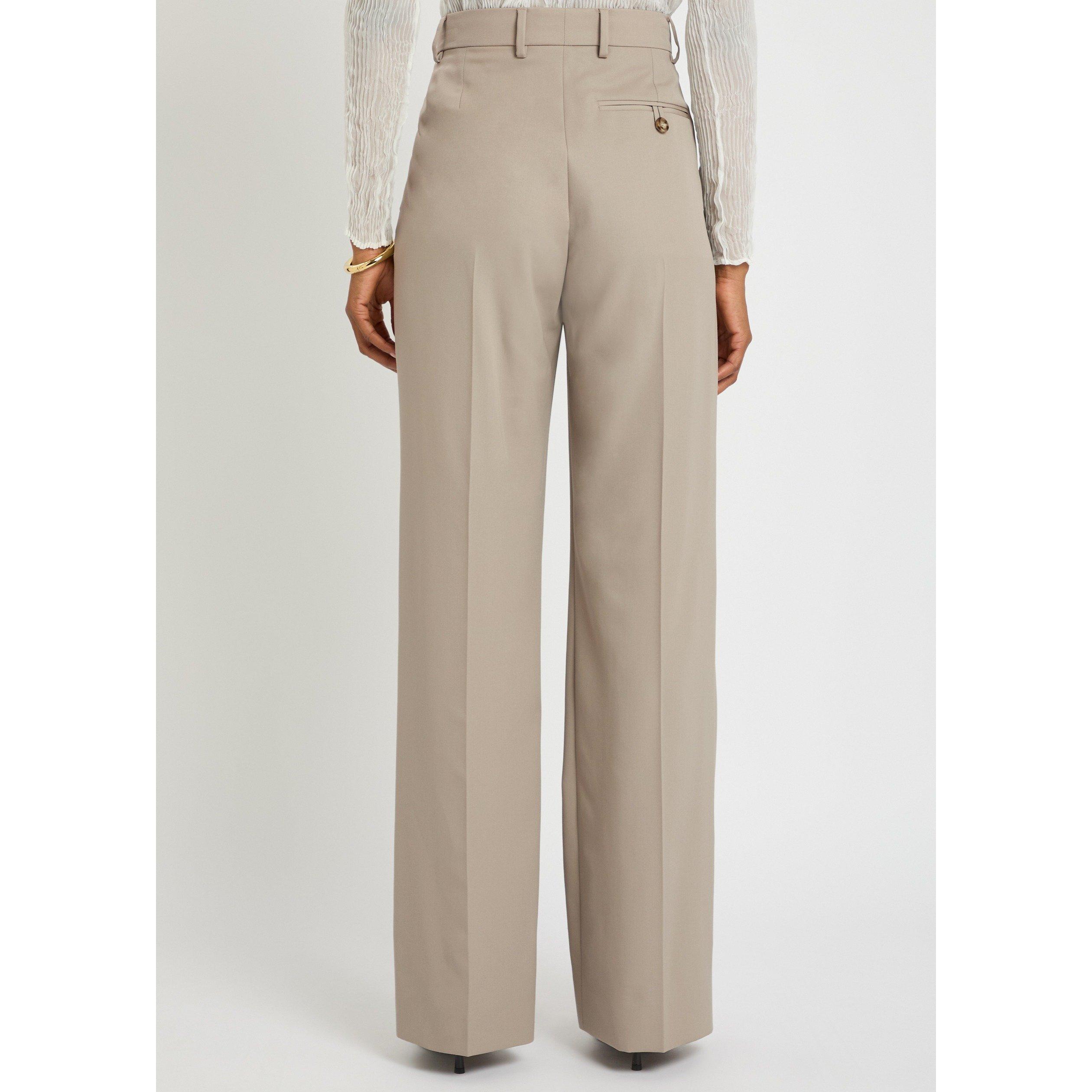 GREY - Stella McCartney - Pleated Straight Wool Pants - 3