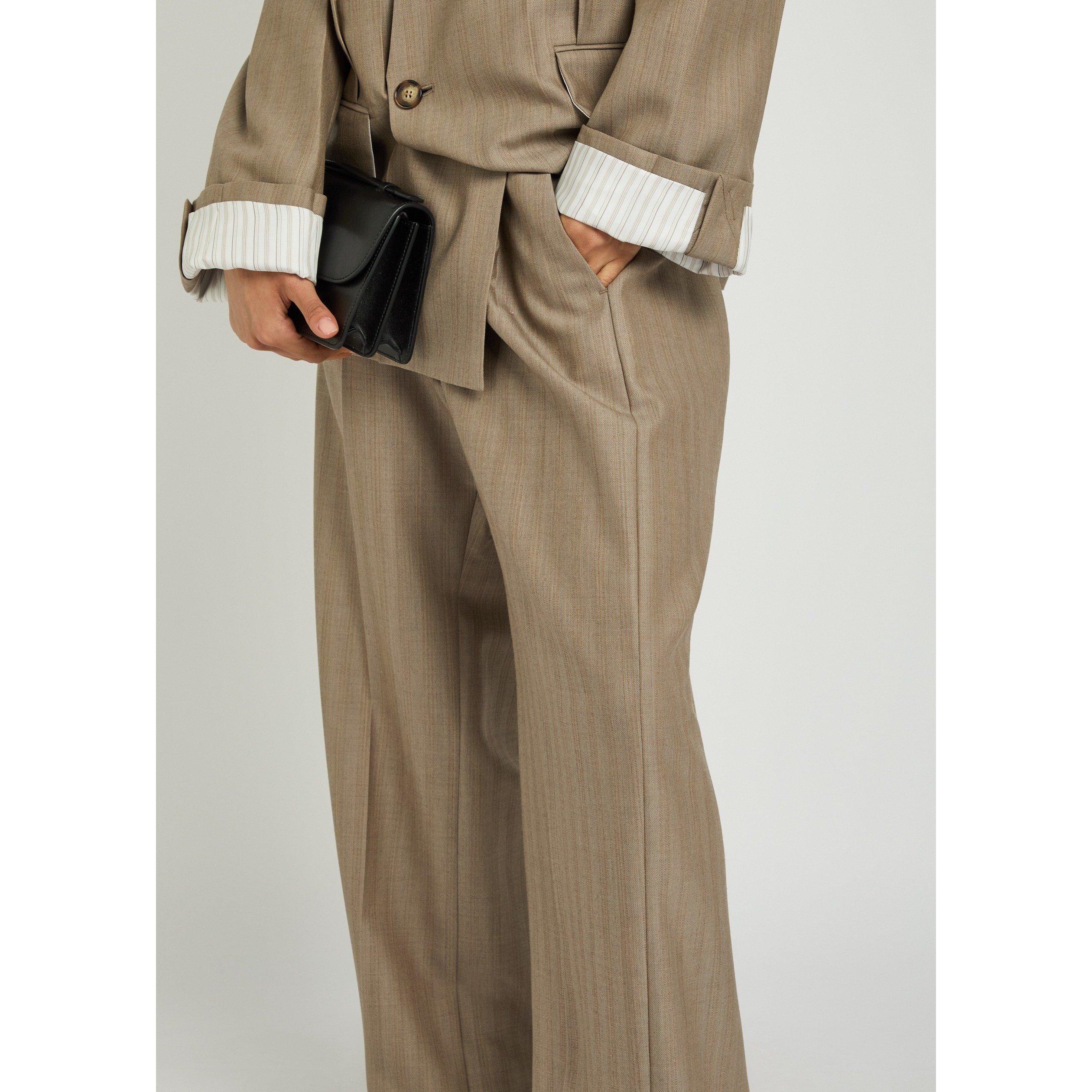 GREY AND OTHER - Victoria Beckham - PLEATED WAIST TROUSER - 4