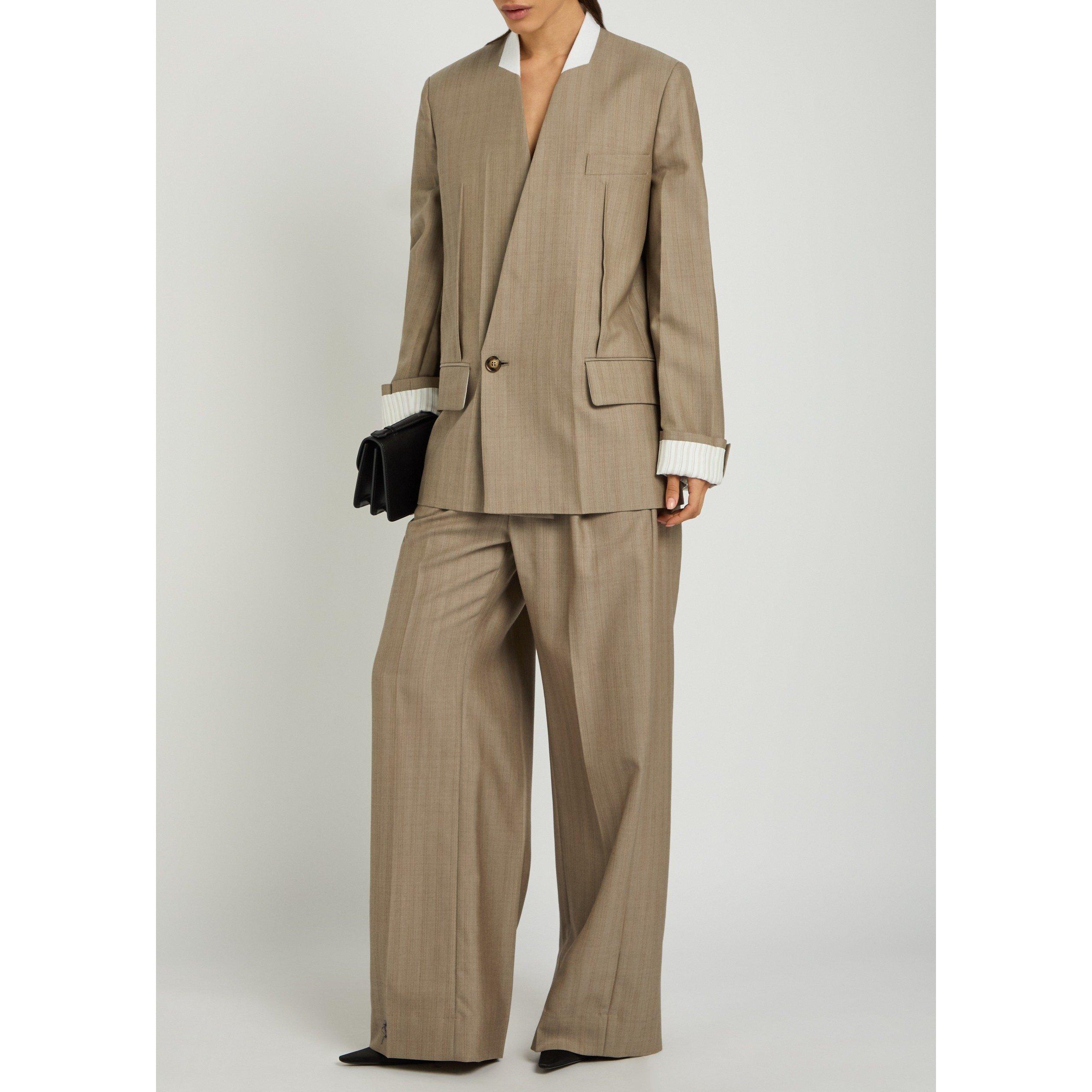 GREY AND OTHER - Victoria Beckham - PLEATED WAIST TROUSER - 5