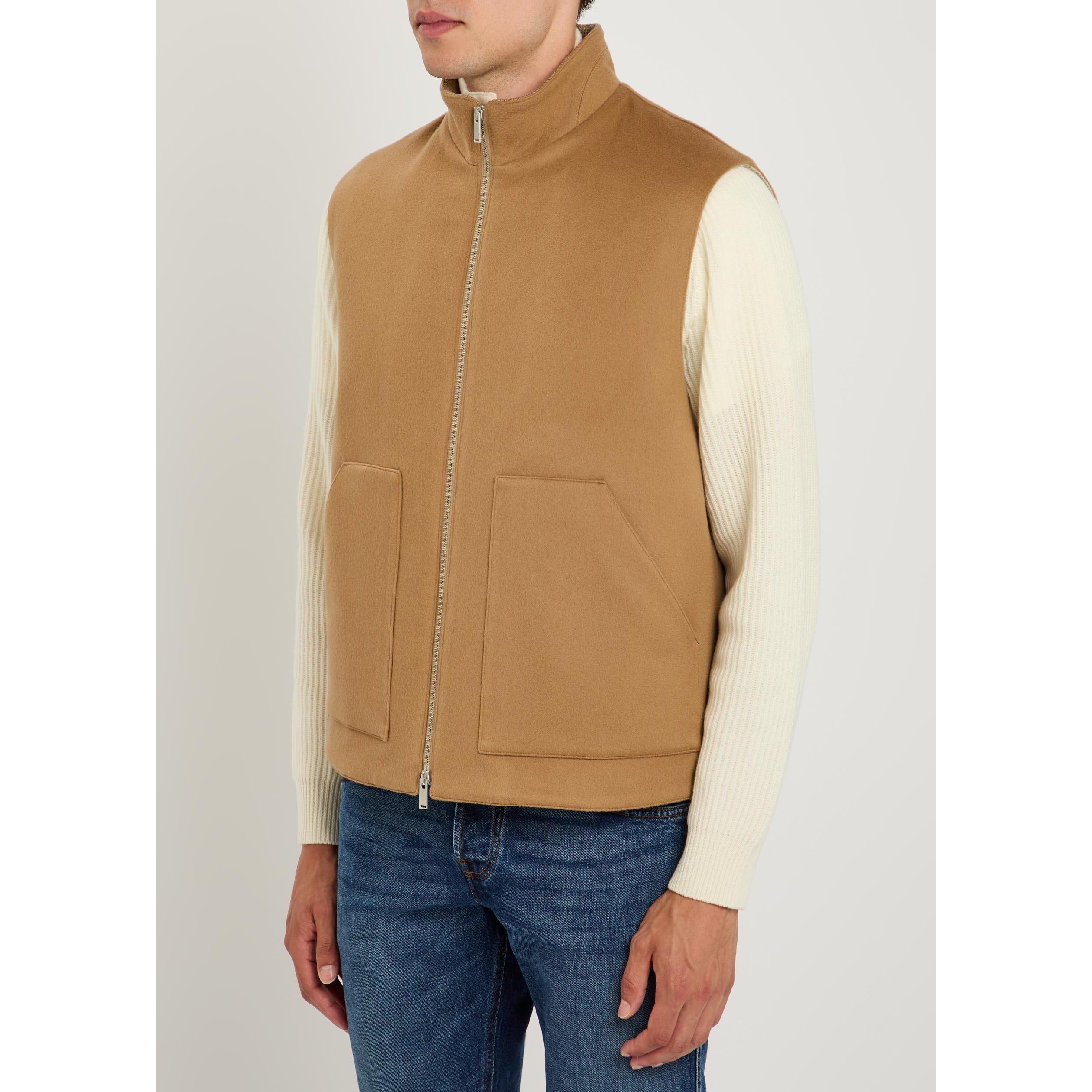 BEIGE - Lardini - Men's Lar Zip Wool Relaxed-Fit Gilet - 2