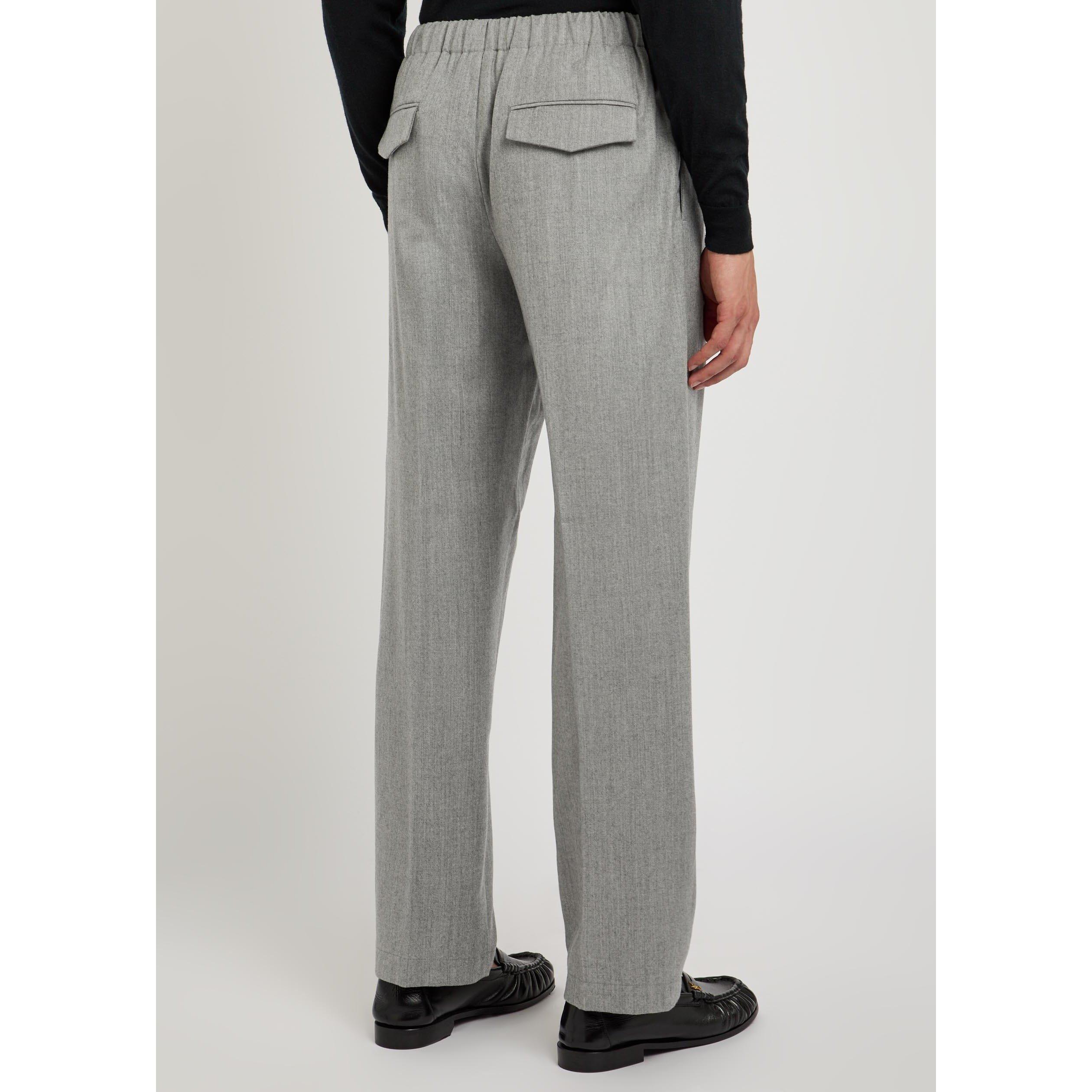 GREY - Lardini - LAR PLEATED REG FIT TROUSER - 3