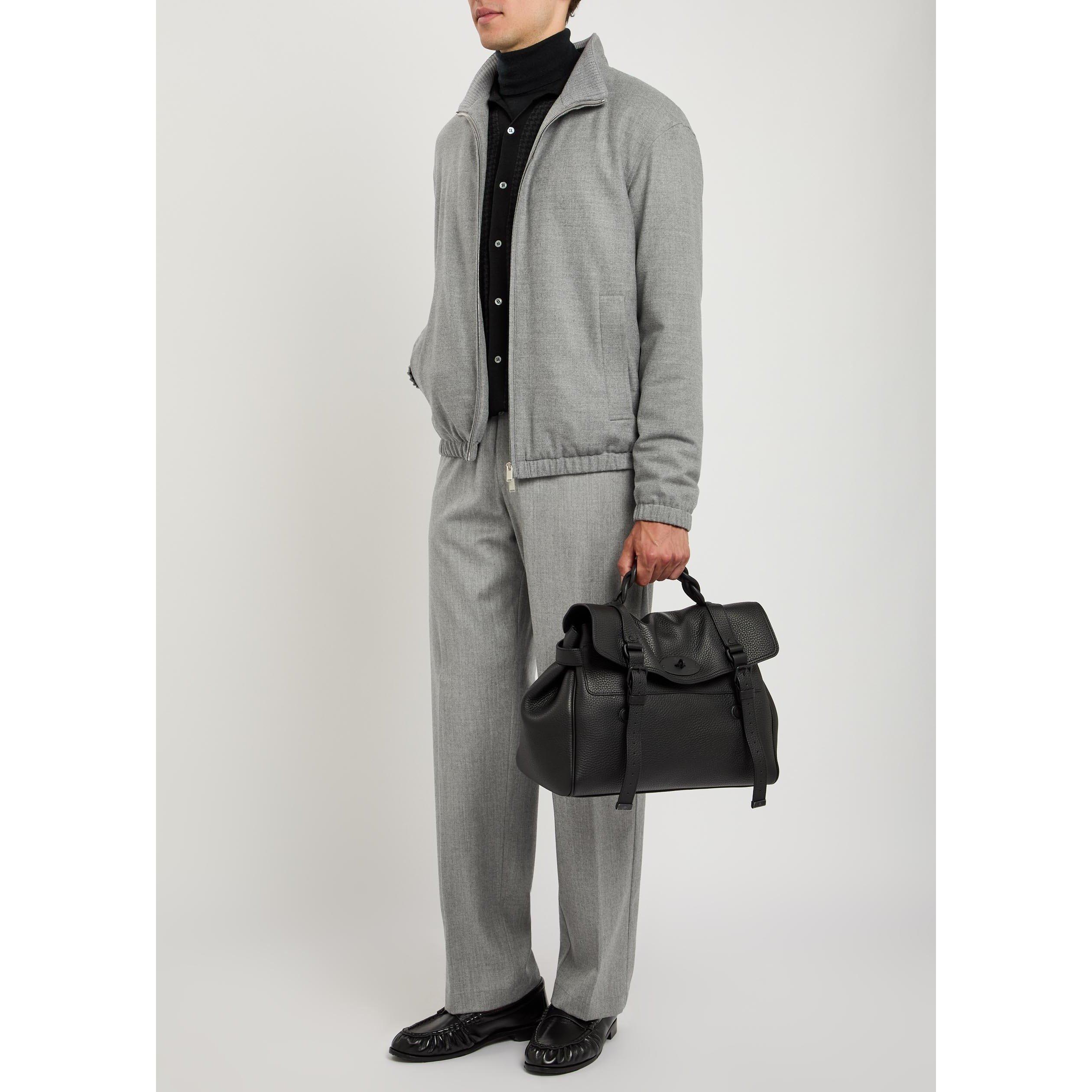 GREY - Lardini - LAR PLEATED REG FIT TROUSER - 5