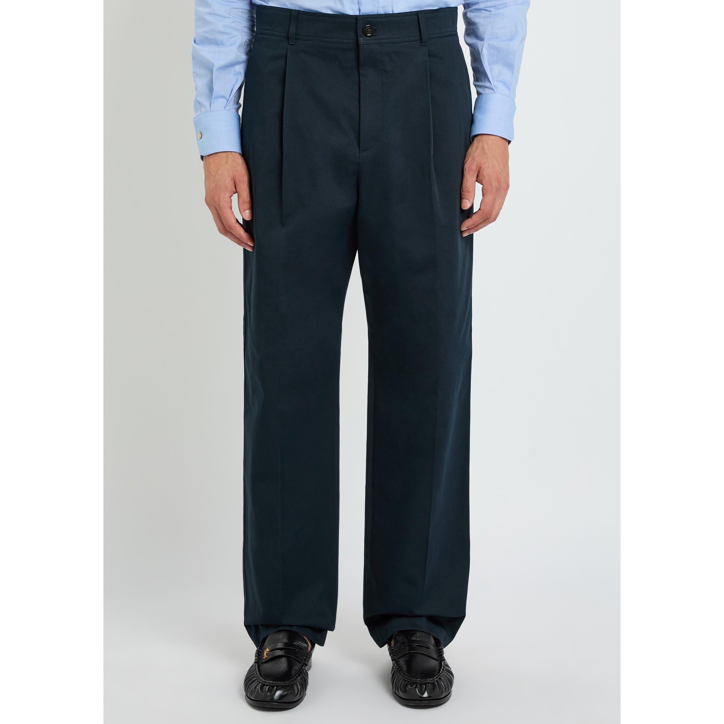 NAVY - Valentino - VAL FINE GABARDINE TROUSER - 2