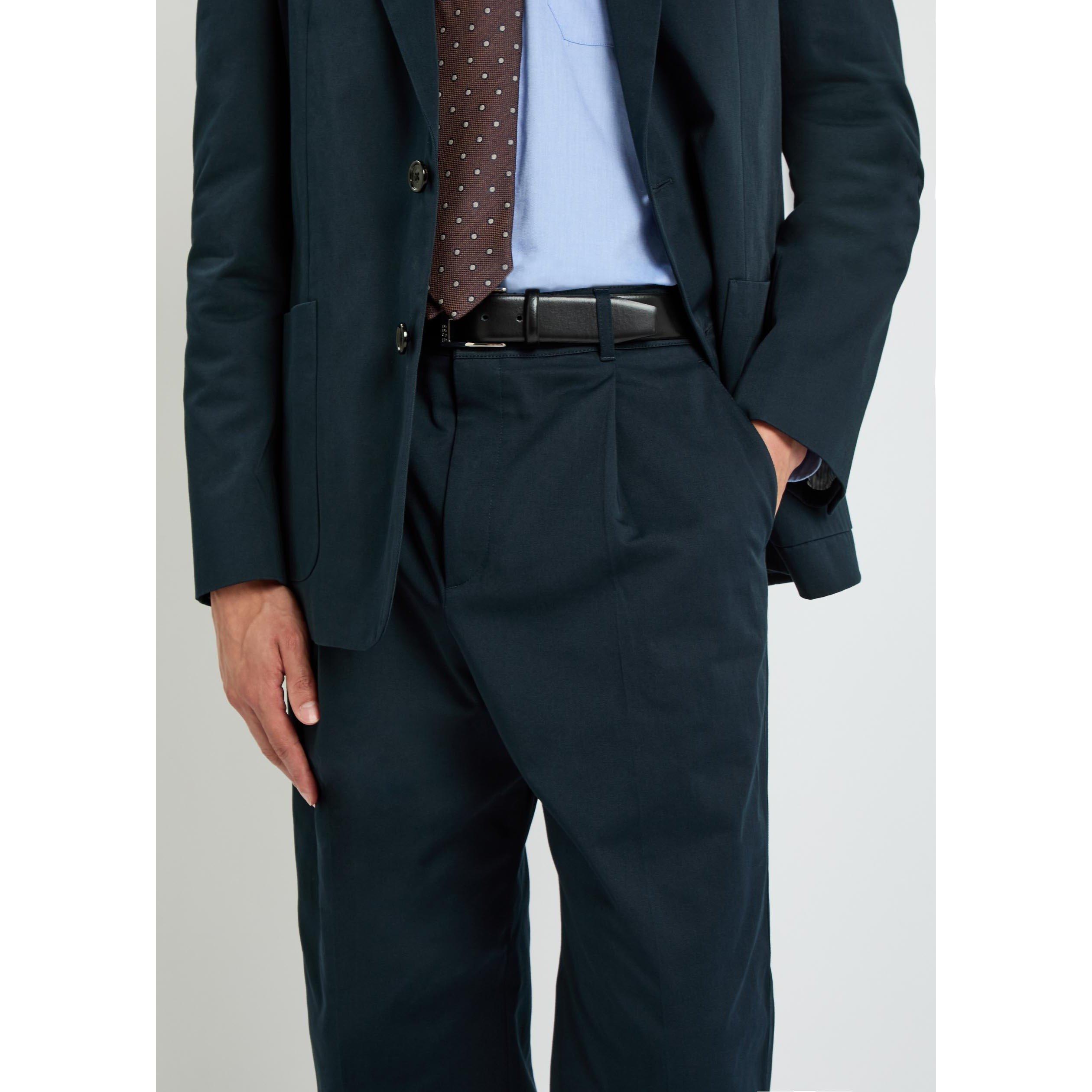 NAVY - Valentino - VAL FINE GABARDINE TROUSER - 4