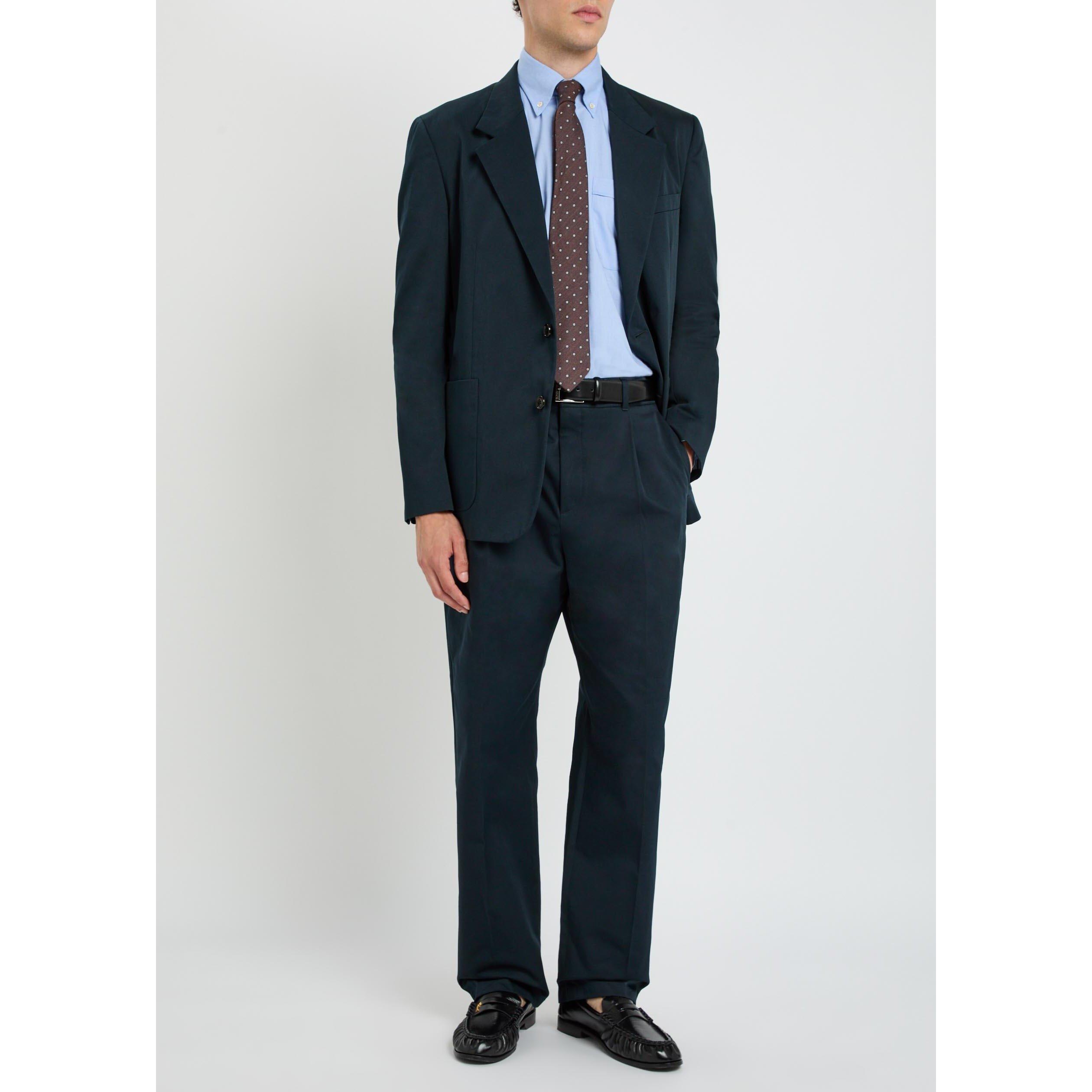 NAVY - Valentino - VAL FINE GABARDINE TROUSER - 5