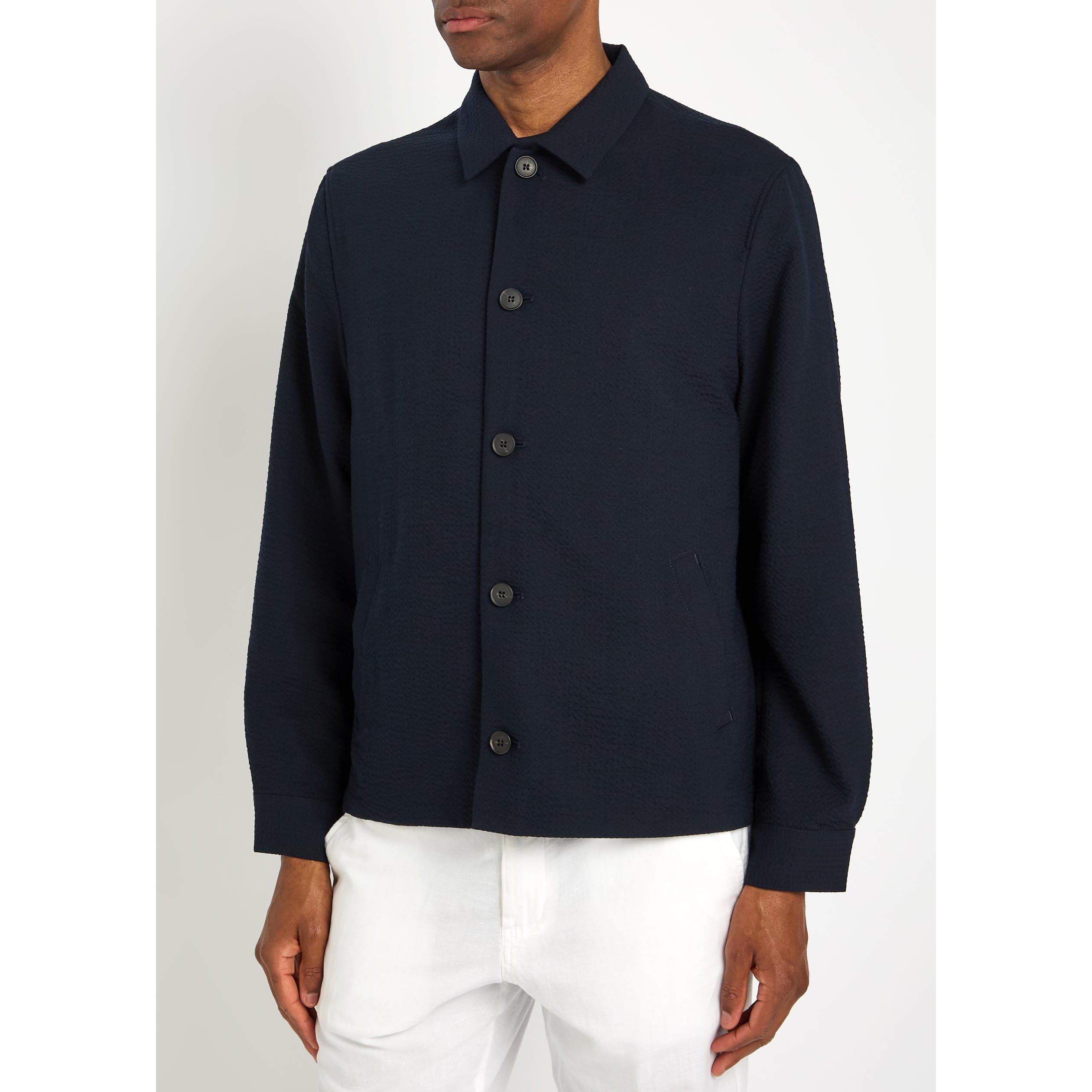 NAVY - Sunspel - SUNSPEL WOOL JKT - 2