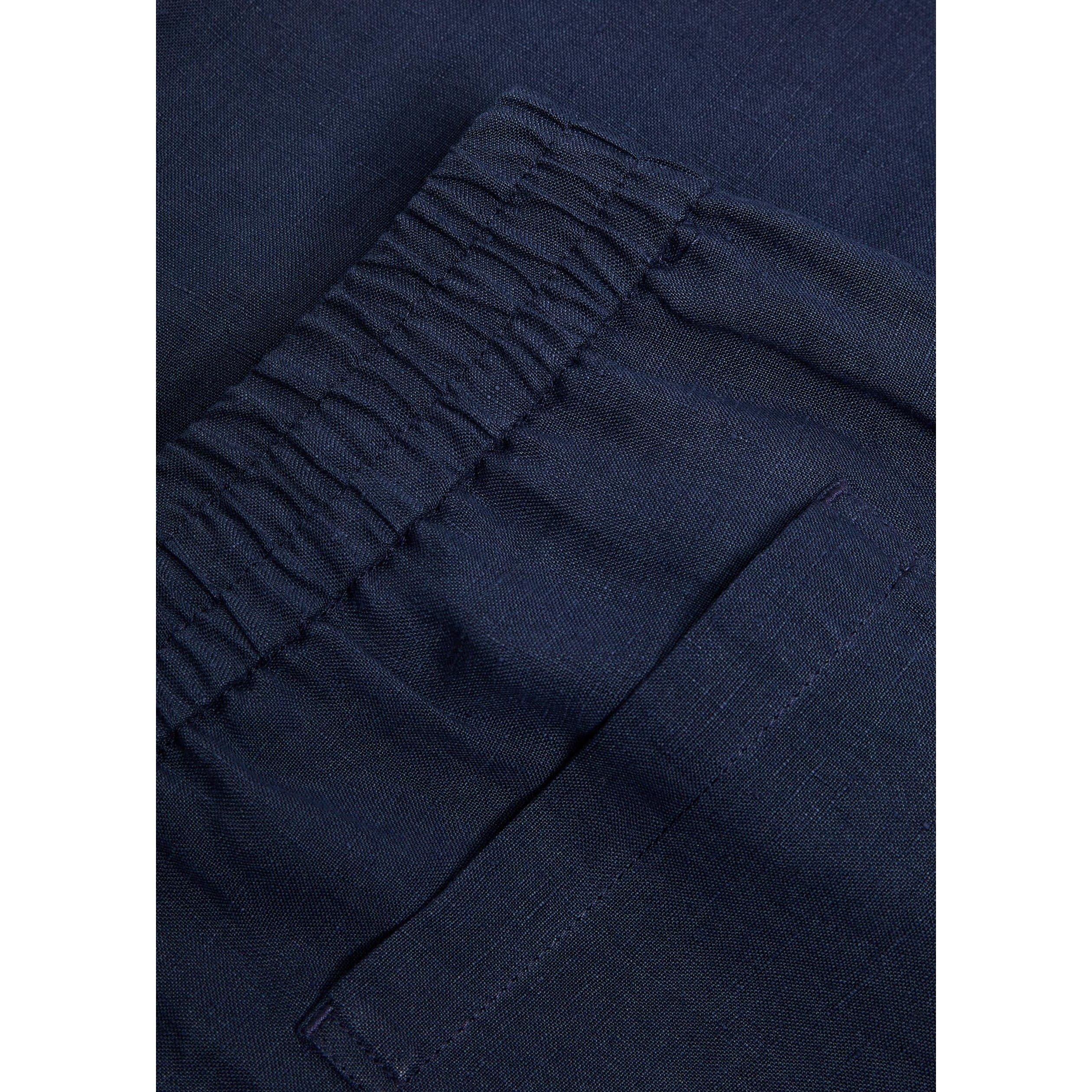 NAVY - Sunspel - SUNSPEL DRWSTRNG LINEN TRSR - 4