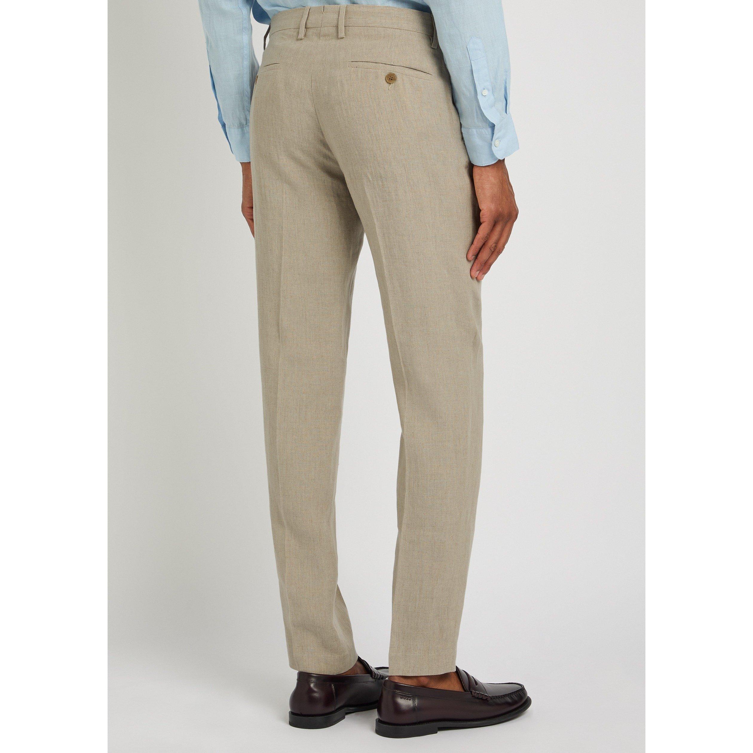 SAND - Sunspel - SUNSPEL LINEN TRSR - 3