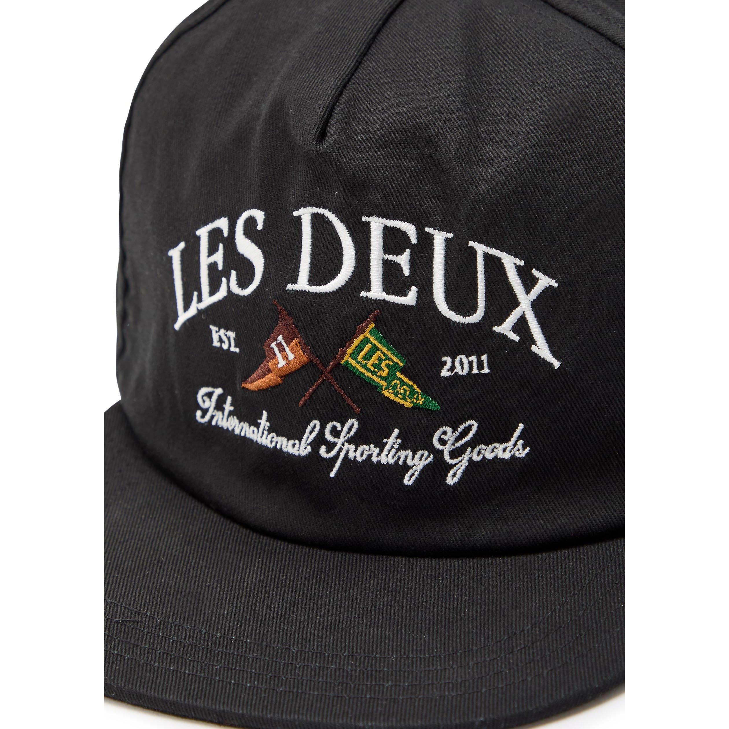 BLACK - Les Deux - Men's Cotton Twill Baseball Cap - 3