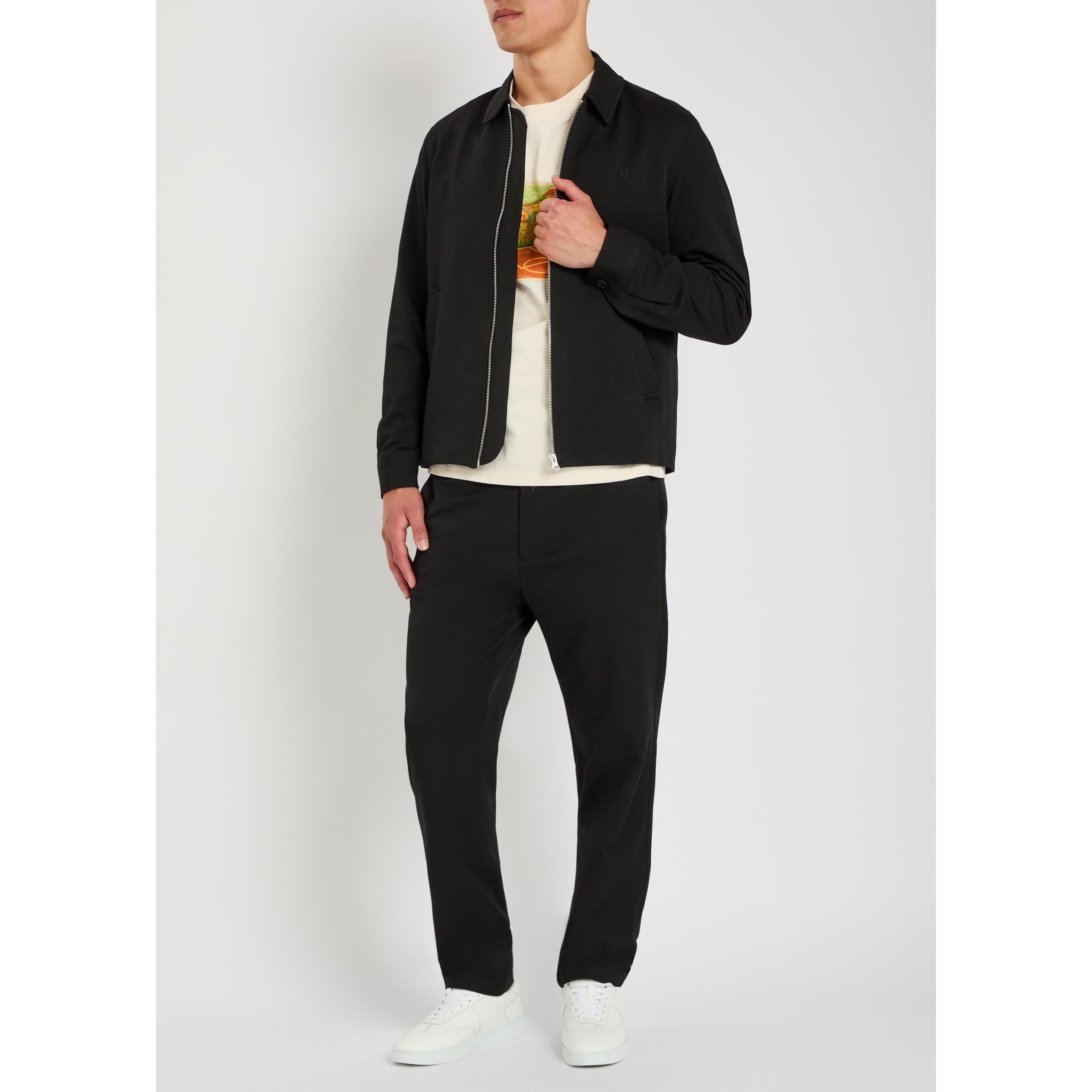 BLACK - Les Deux - Men's Como Drawstring Tapered Trousers - 5