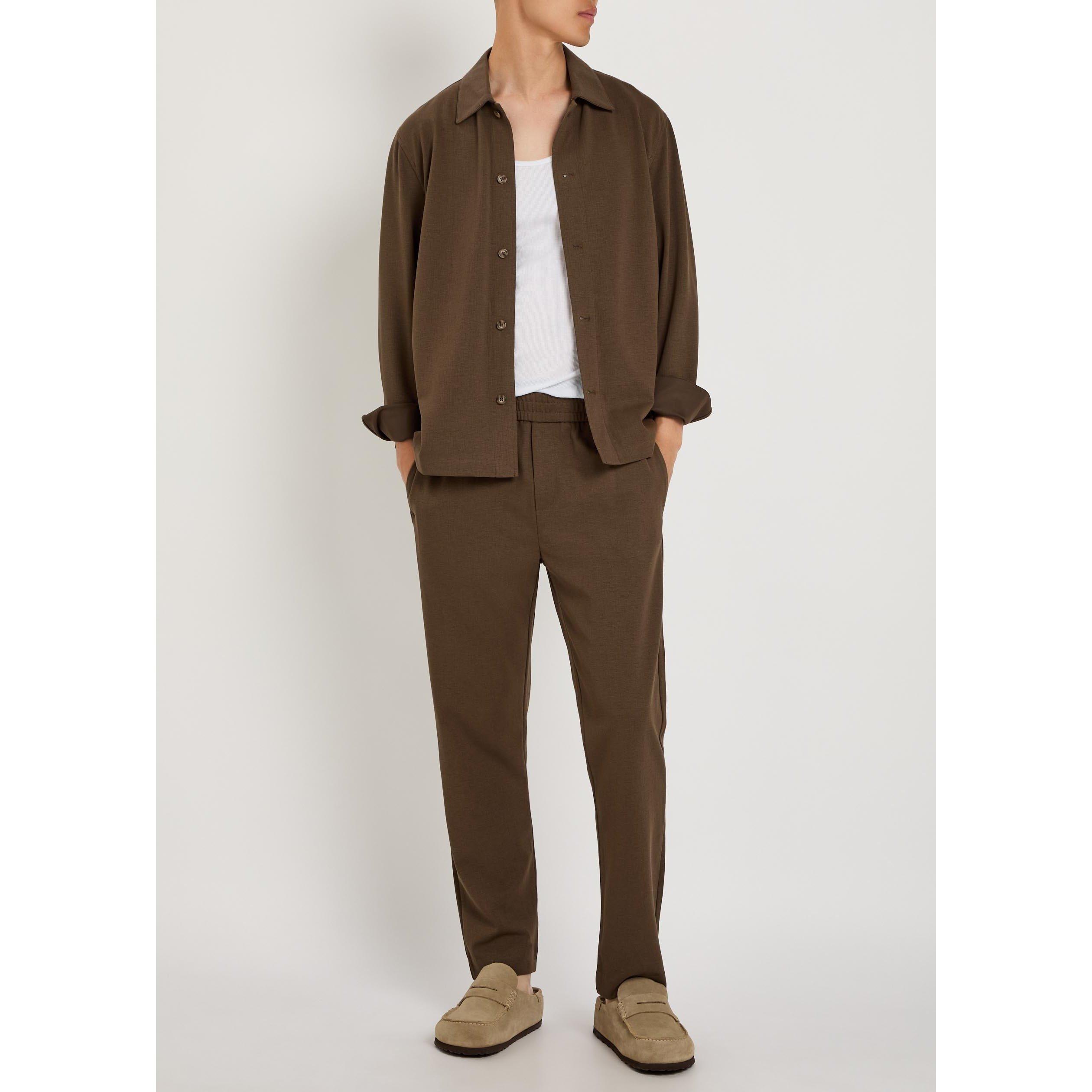 BROWN - Raith - Men's Geneva Tapered Trousers - 5