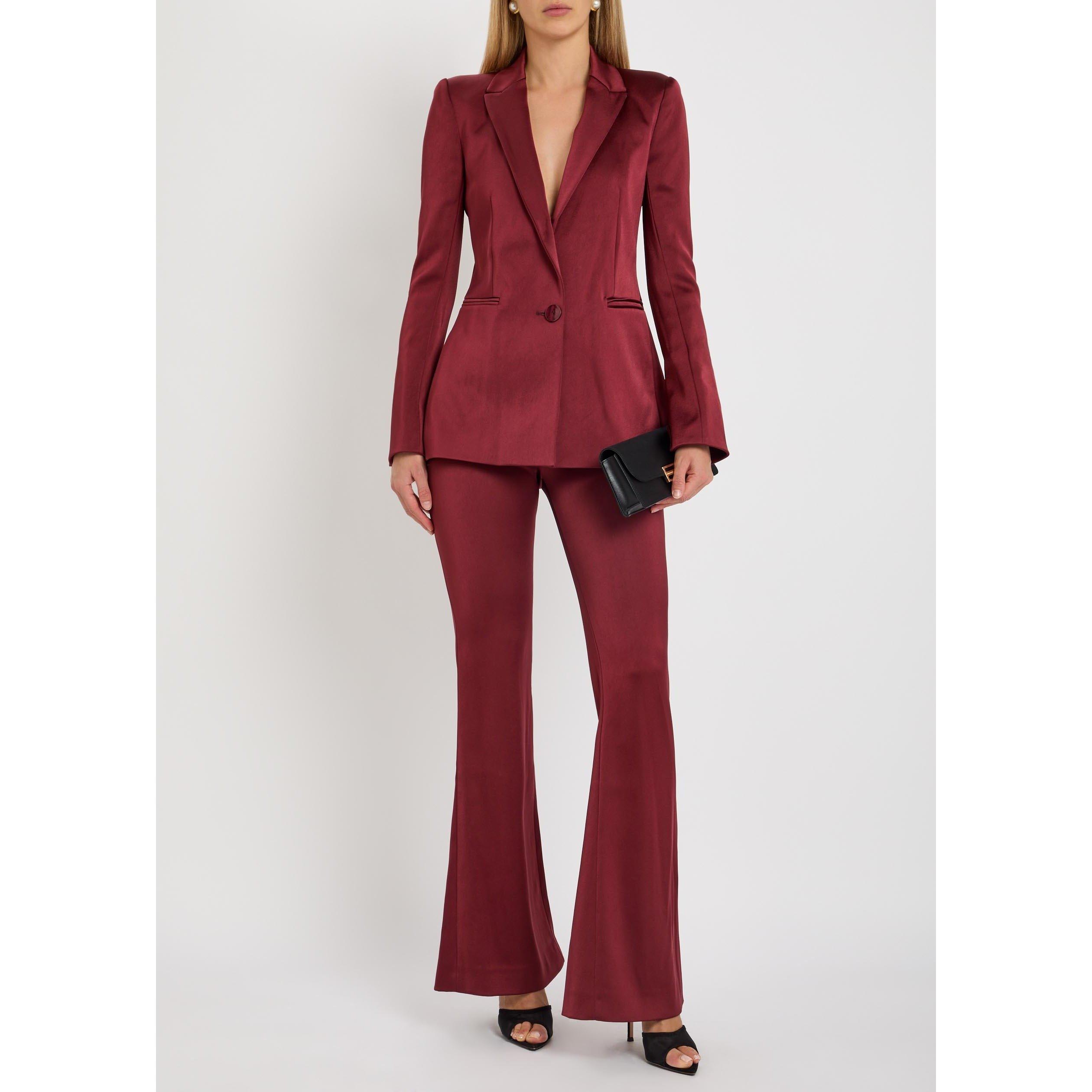 DARK RED - Galvan - TR SCULPTED TROUSER - 5