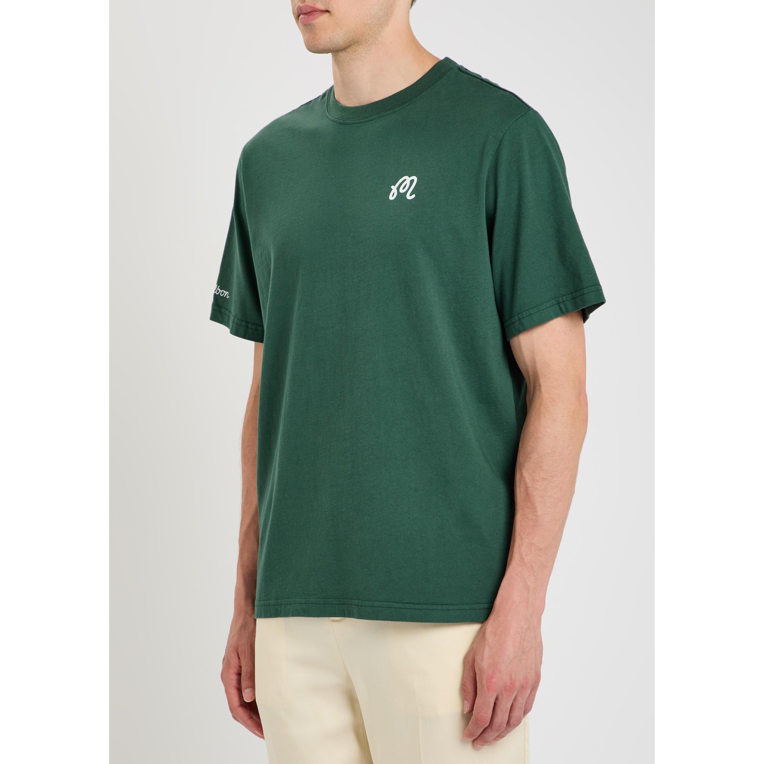 GREEN - Malbon - Men's Bermuda Cotton T-Shirt - 2