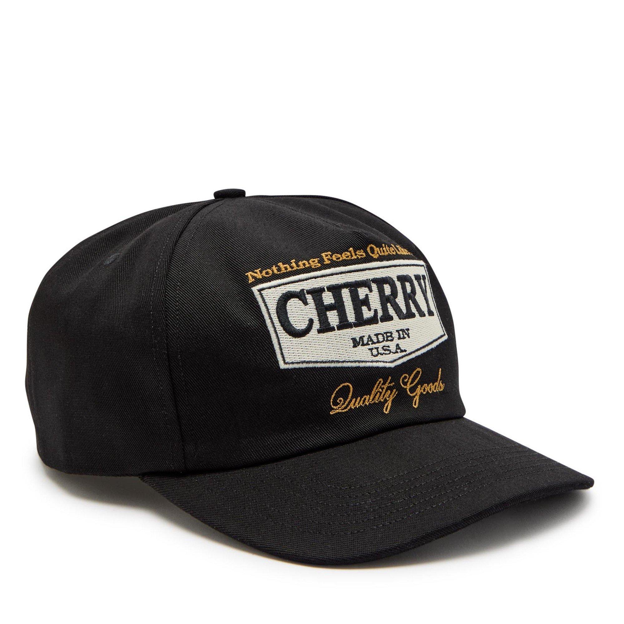 BLACK - Cherry LA - CH CHEVRON 5 PANEL HAT