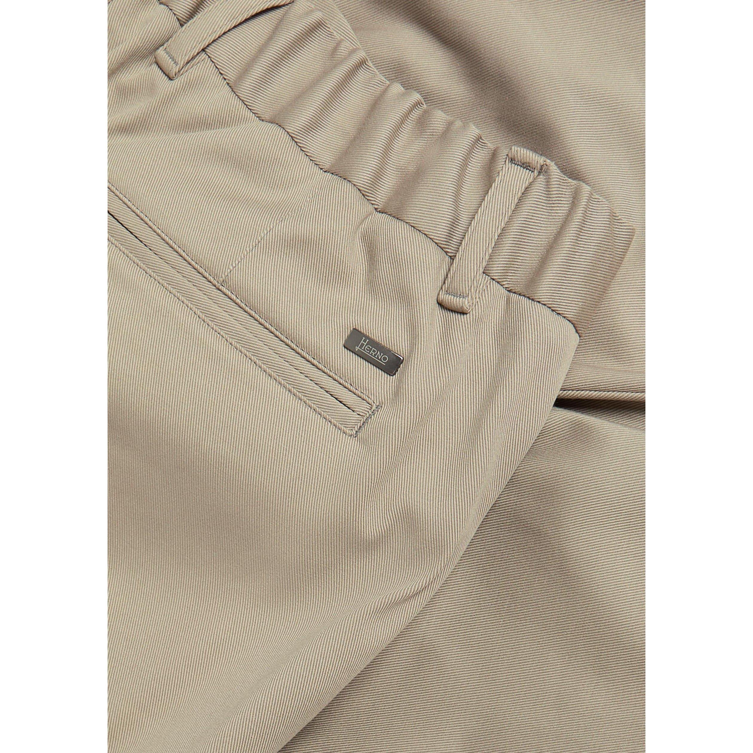 ECRU - Herno - Men's Cotton Tapered Trousers - 4