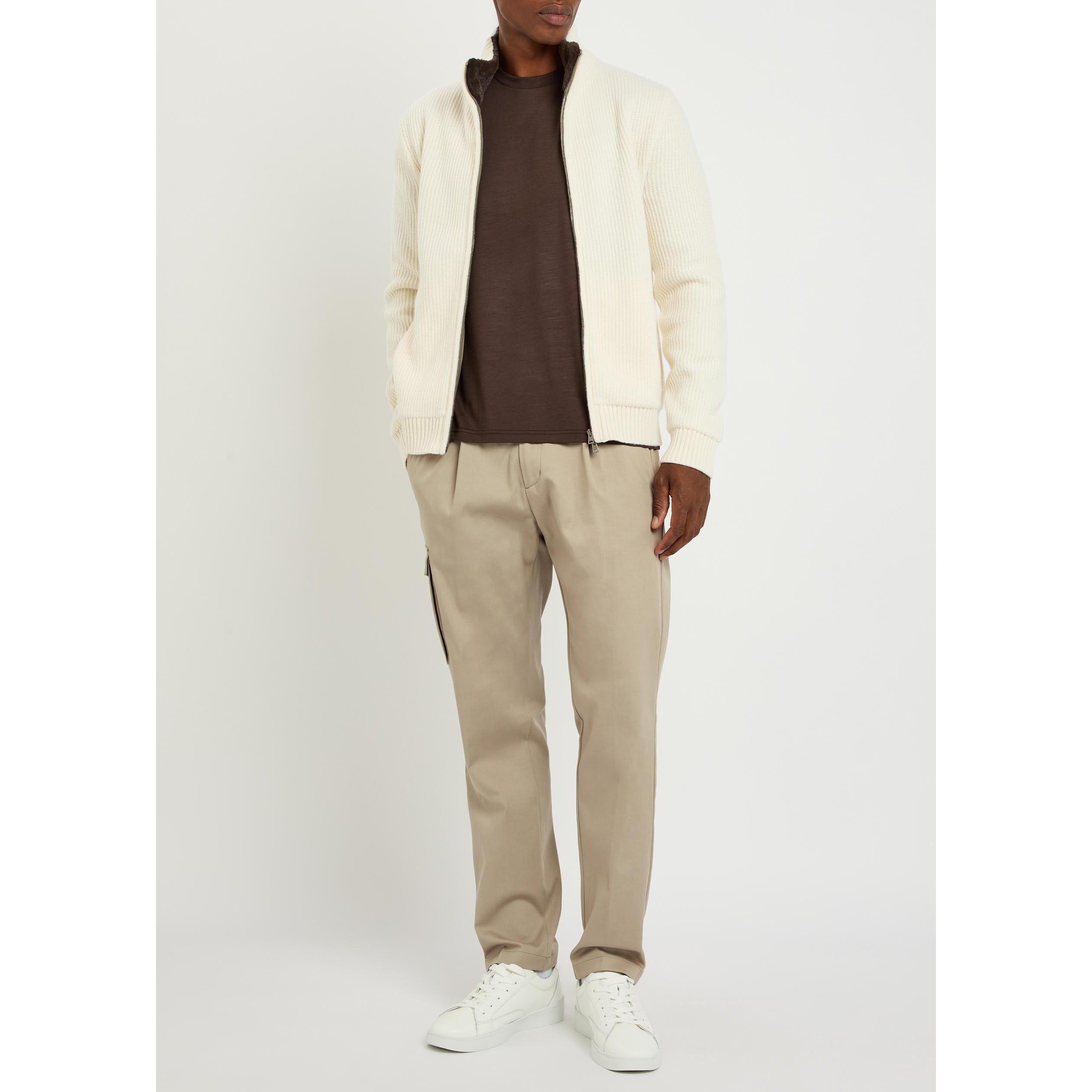ECRU - Herno - Men's Cotton Tapered Trousers - 5
