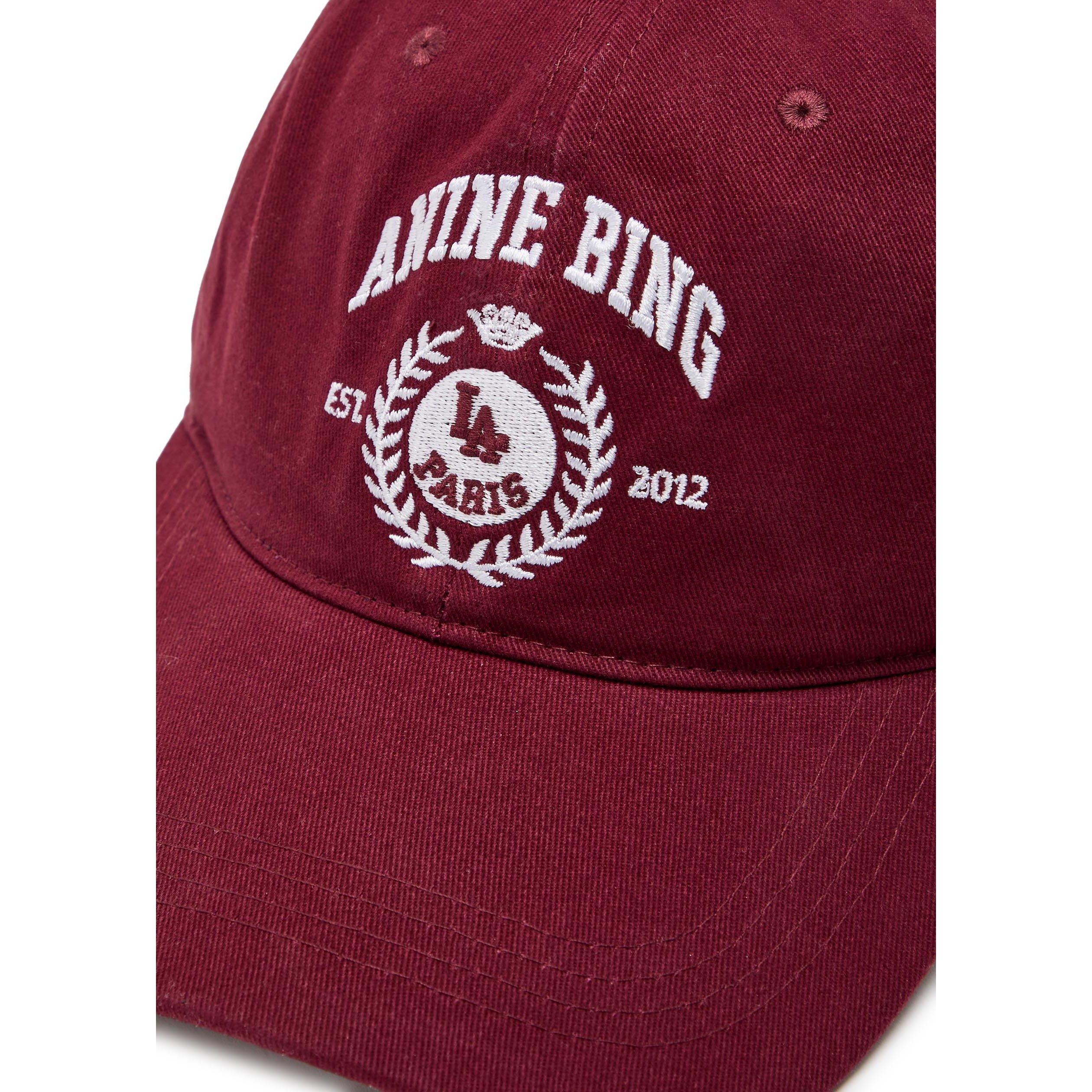 DARK RED - Anine Bing - C JEREMY BASEBALL CAP - 3